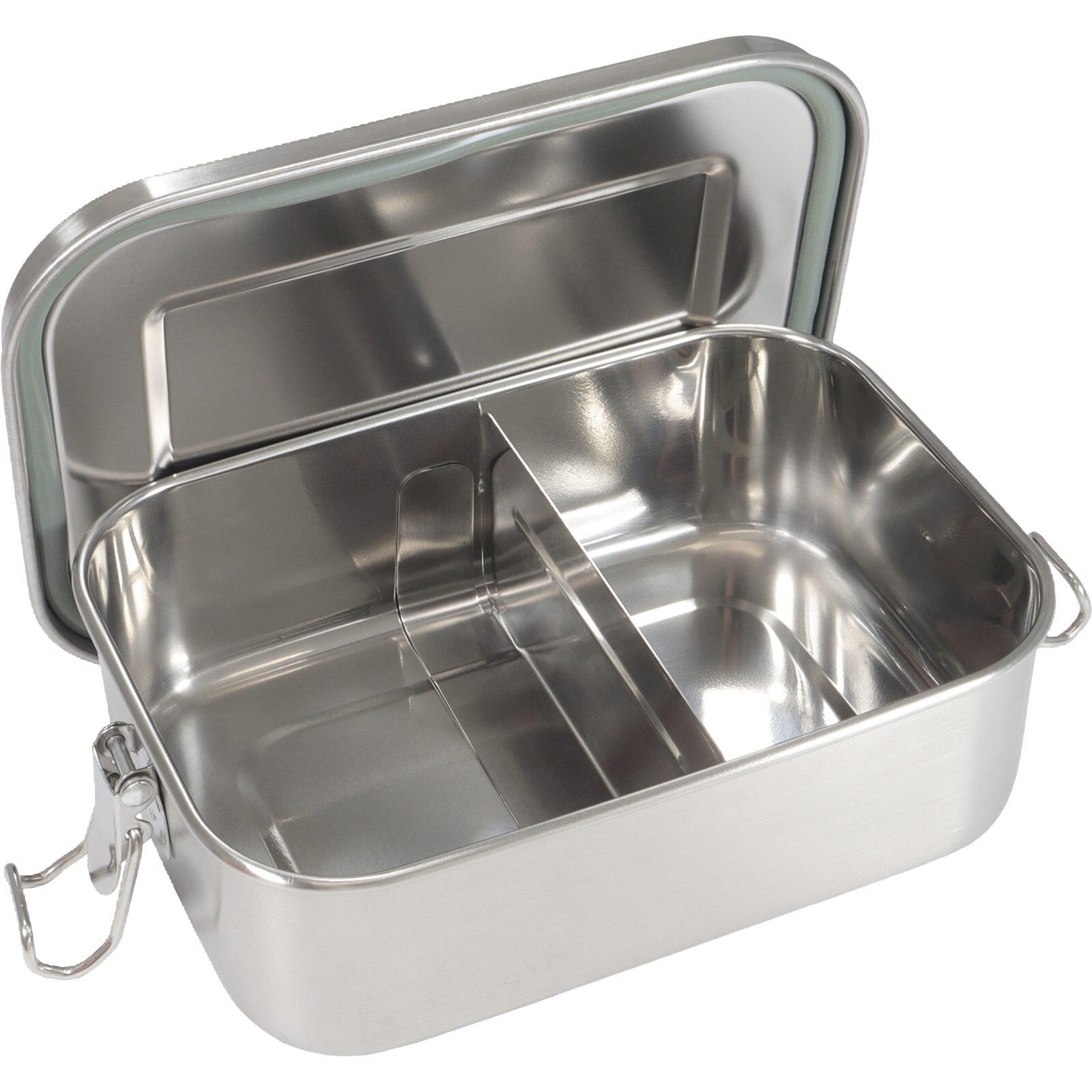 Edelstahl-Proviantdose Lunchbox Deluxe 0,8 L stainless 3/4