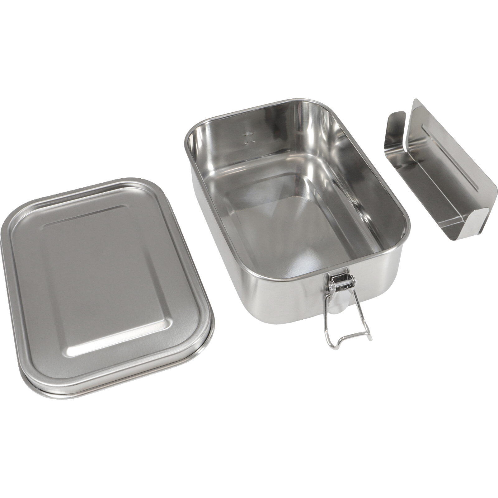 Edelstahl-Proviantdose Lunchbox Deluxe 0,8 L stainless 2/4