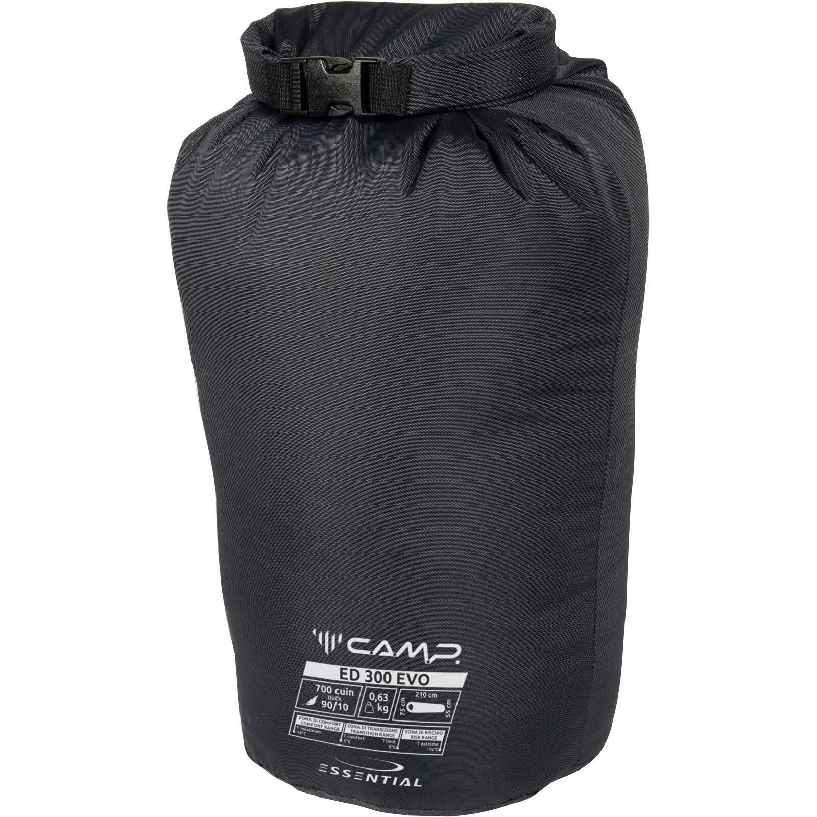 Daunen-Schlafsack ED 700 Evo asphalt grey-black 3/5