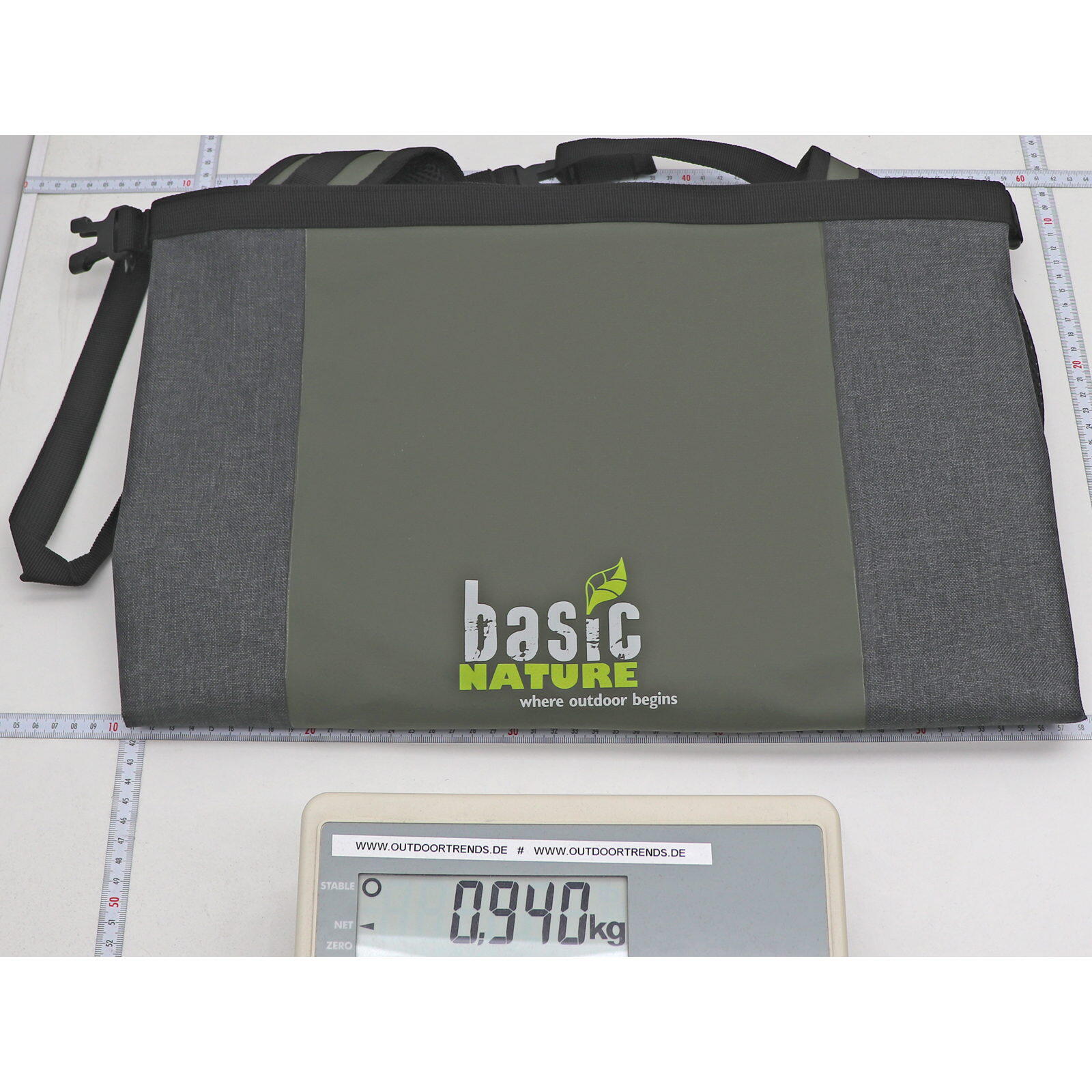 Packsack mit Rucksackträgern Seesack grey-green 3/7