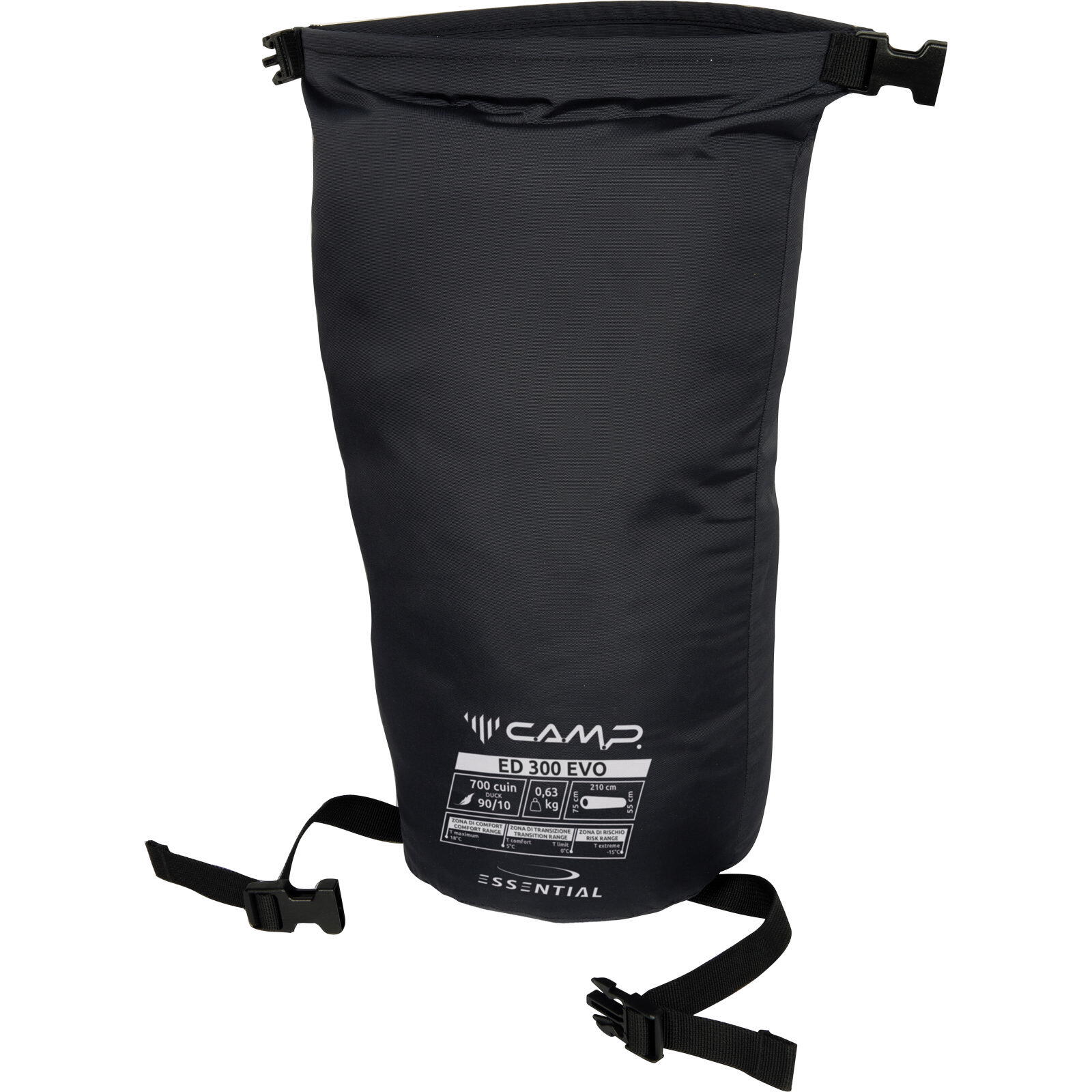 Daunen-Schlafsack ED 700 Evo asphalt grey-black 2/5