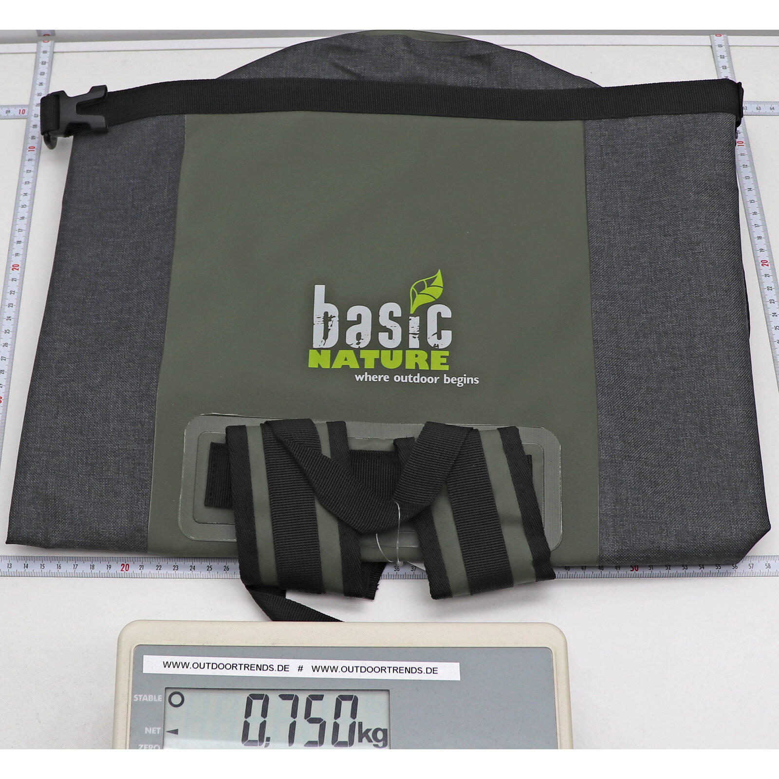 Packsack mit Rucksackträgern Seesack grey-green 2/7