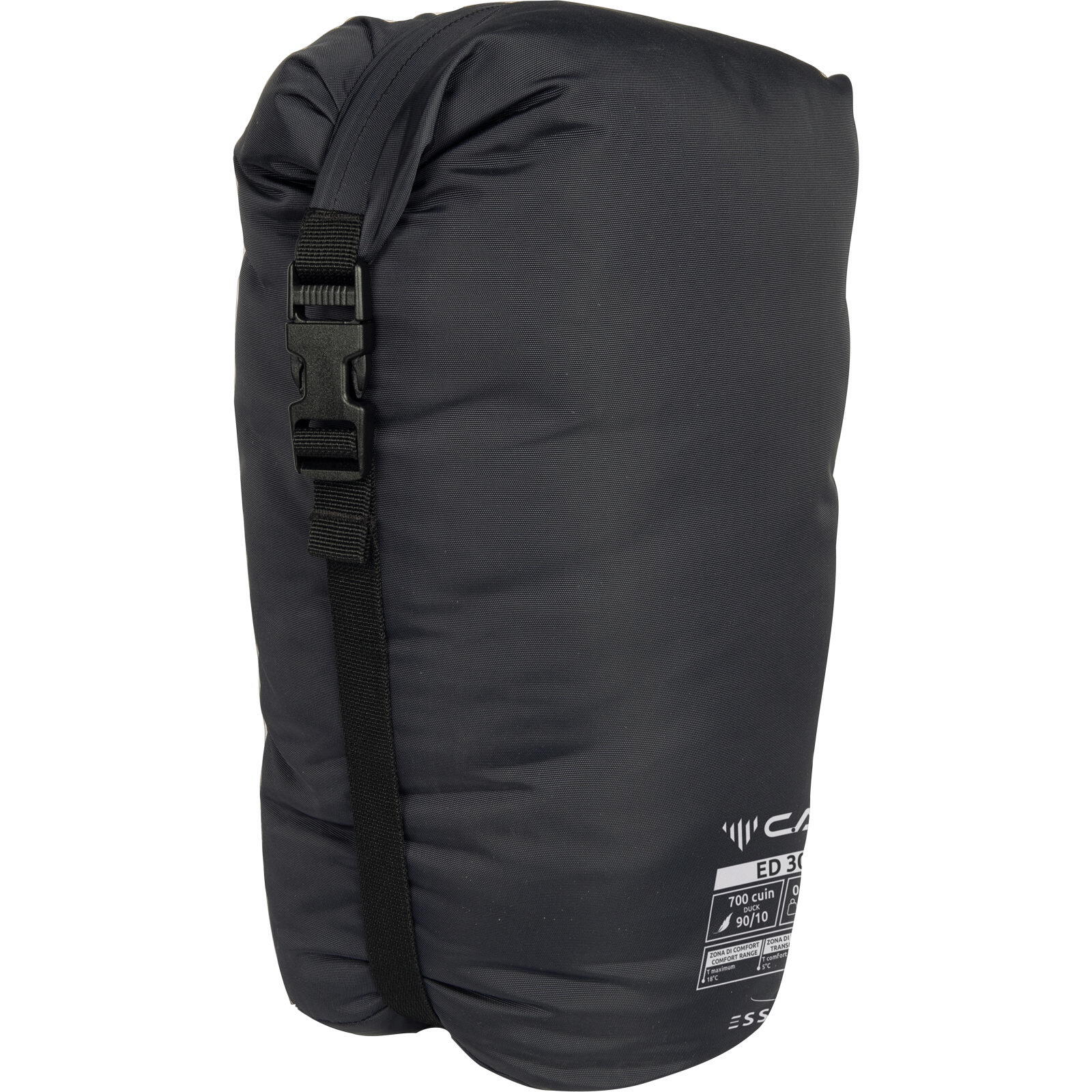 Daunen-Schlafsack ED 700 Evo asphalt grey-black 4/5
