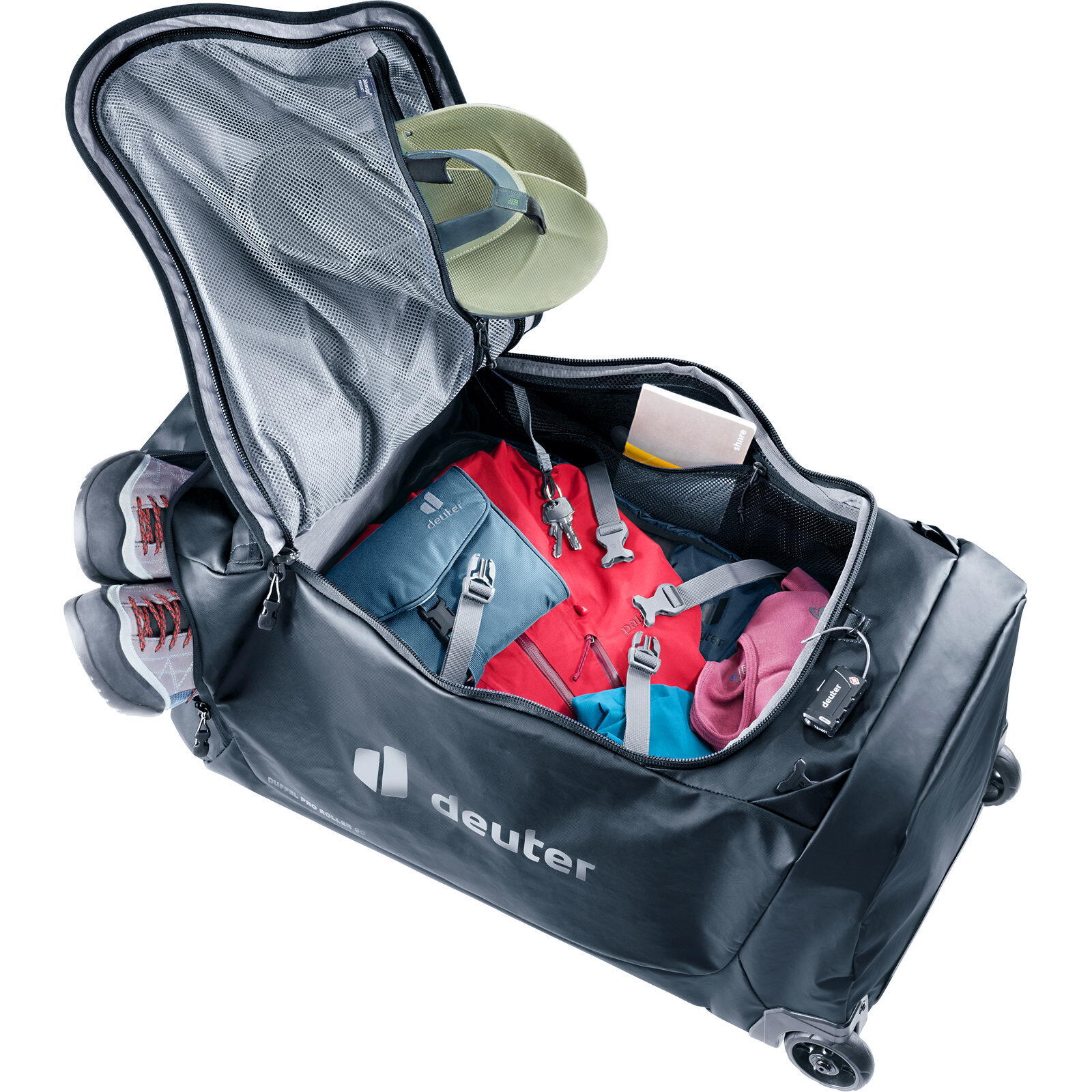 Rollen-Reisetasche Duffel Pro Roller 90 black 6/7