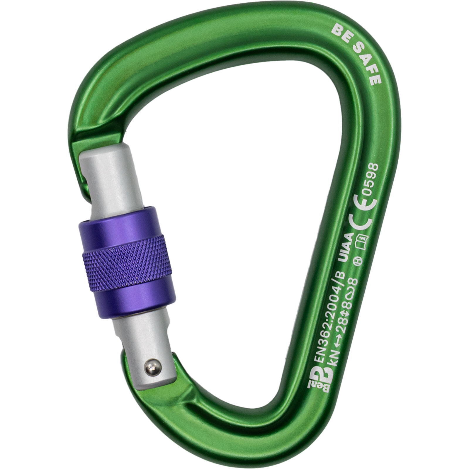 Karabinek wspinaczkowy Beal Be Safe Screw  - green