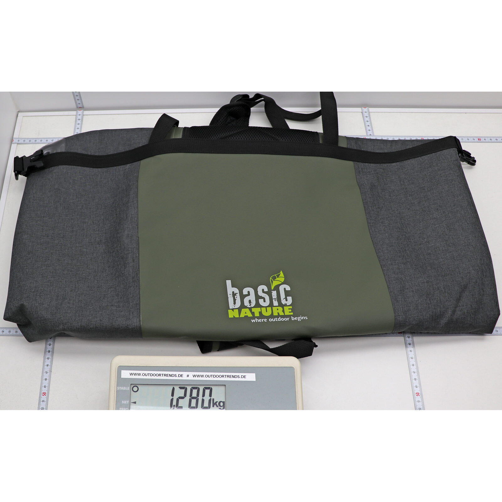 Packsack mit Rucksackträgern Seesack grey-green 5/7