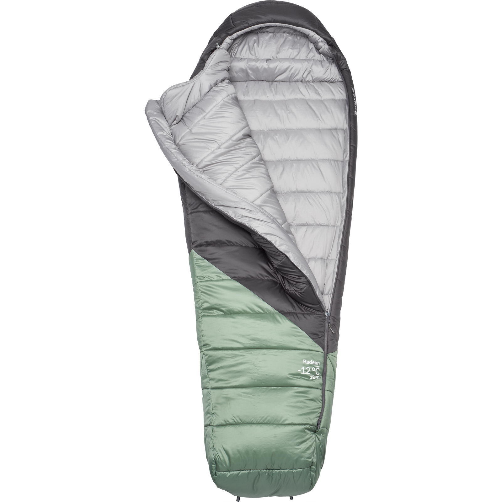 Kunstfaser-Schlafsack Damen Radeon -12C/10F dark fig green-graphene 2/7