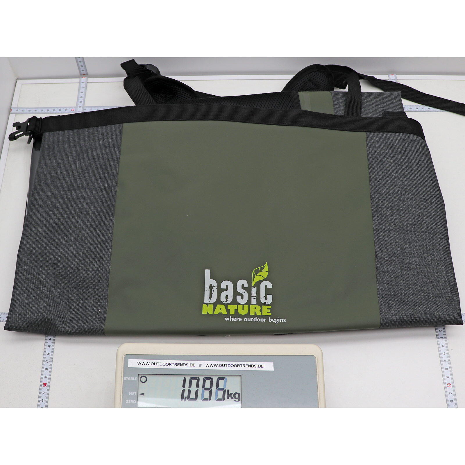 Packsack mit Rucksackträgern Seesack grey-green 4/7