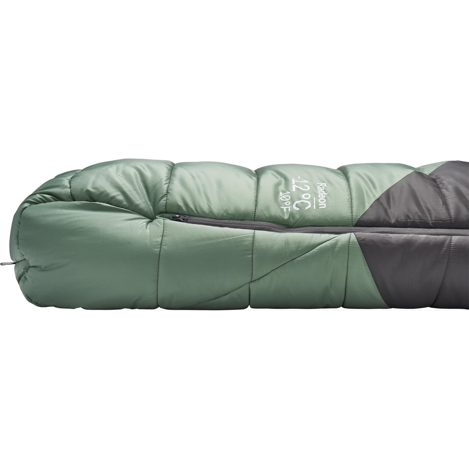 Kunstfaser-Schlafsack Damen Radeon -12C/10F dark fig green-graphene 4/7