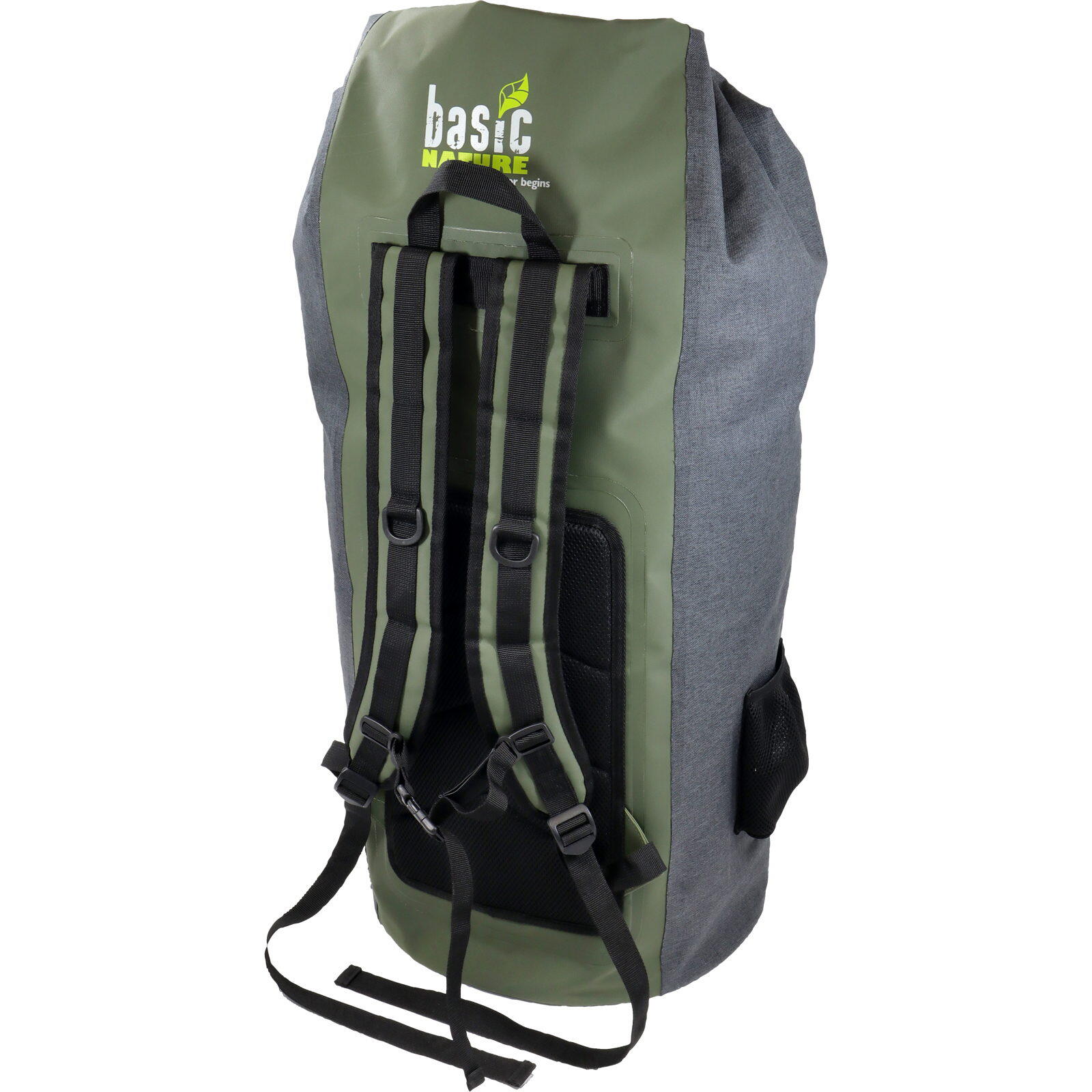 Packsack mit Rucksackträgern Seesack grey-green 6/7