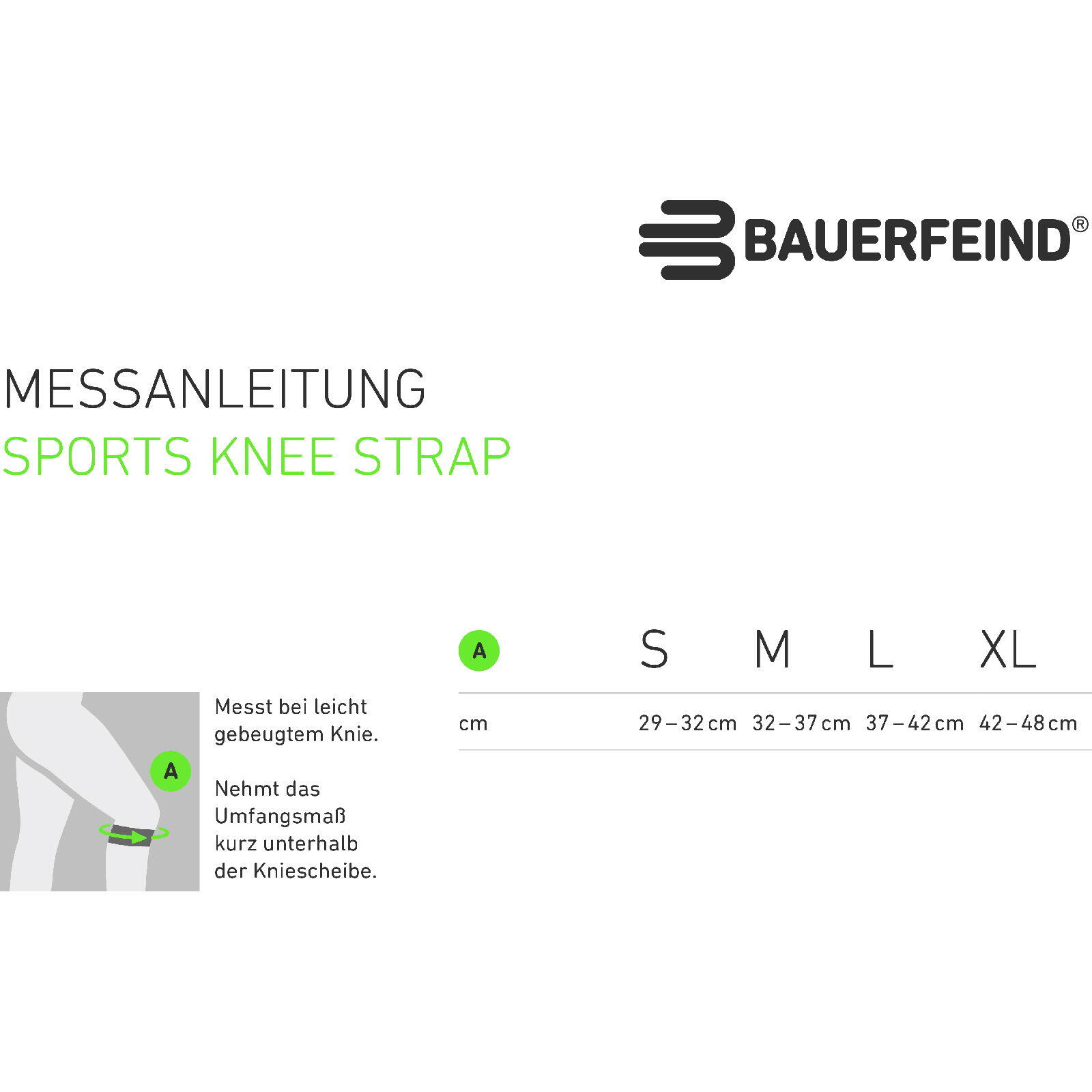 Bande de genou Bauerfeind Sports 2/7