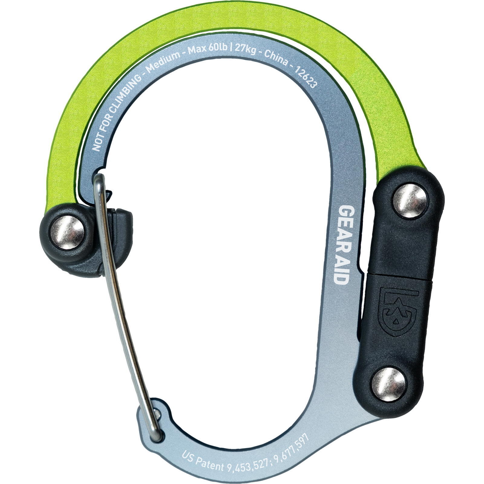 Materialkarabiner Heroclip M grün nav 2/7