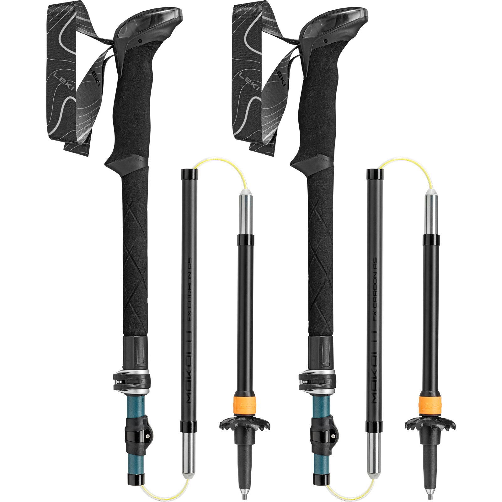 Faltstöcke Makalu FX Carbon AntiShock 2/6
