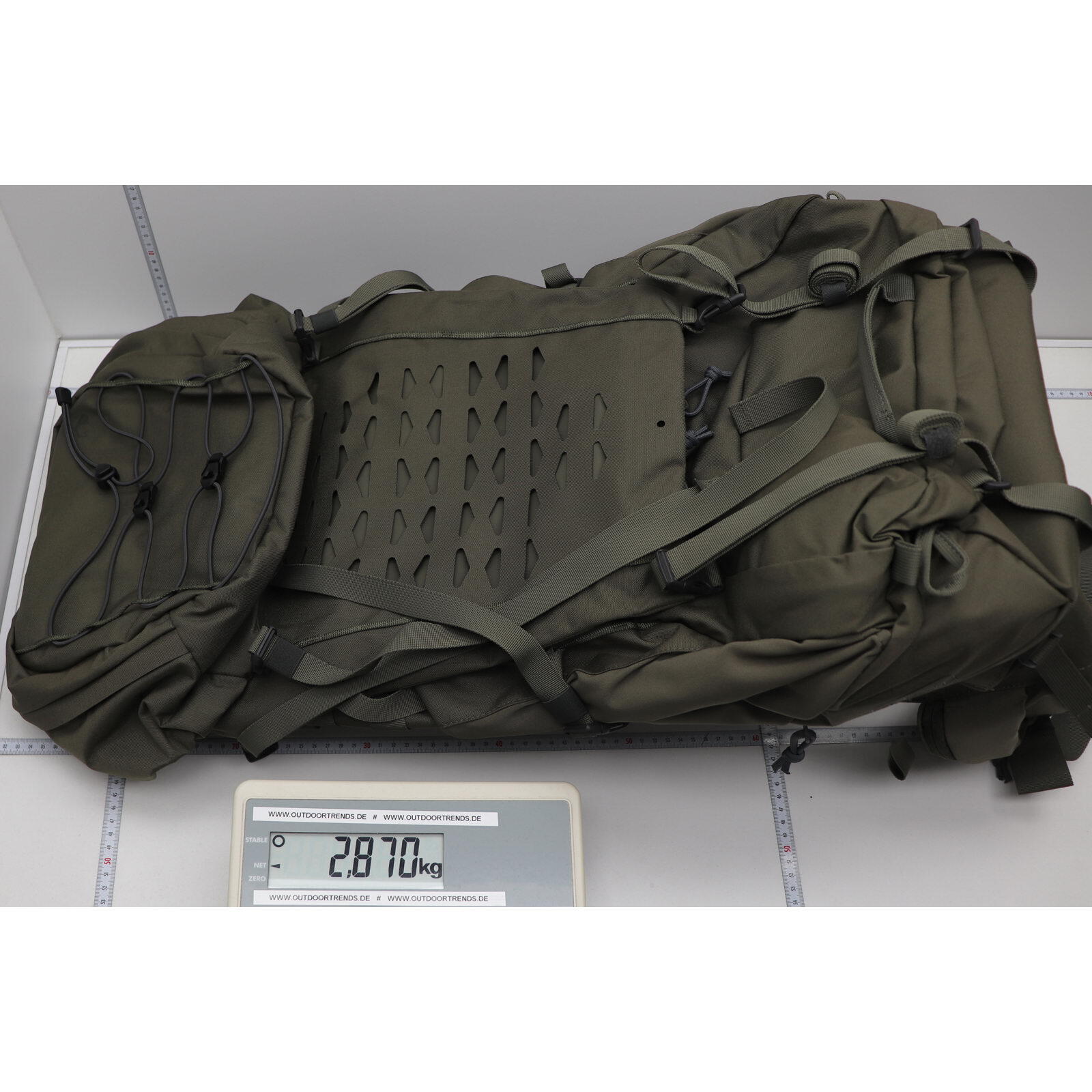 Bushcraft- & Trekkingrucksack Yukon 60+10 Damen BC stone grey olive 5/7
