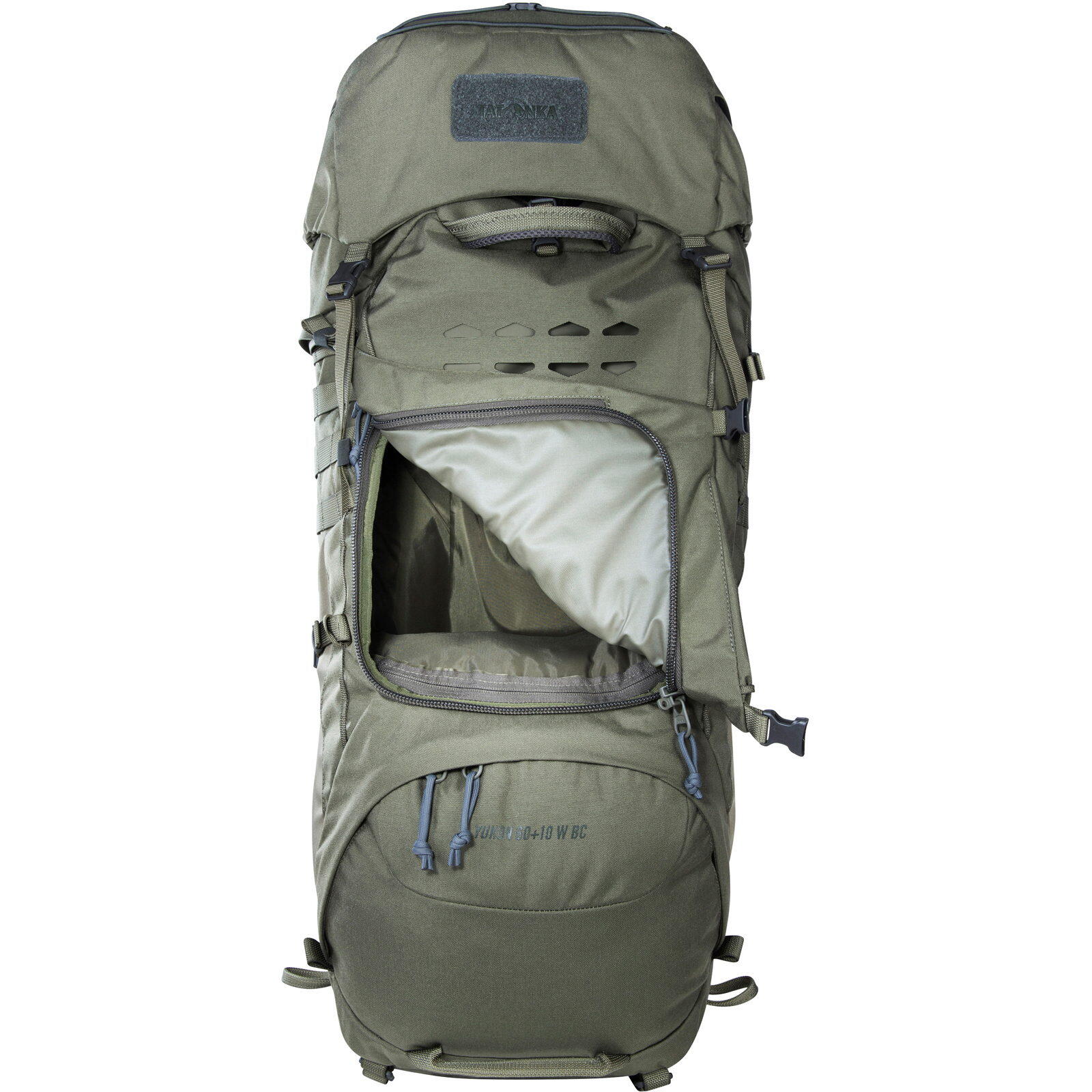 Bushcraft- & Trekkingrucksack Yukon 60+10 Damen BC stone grey olive 6/7