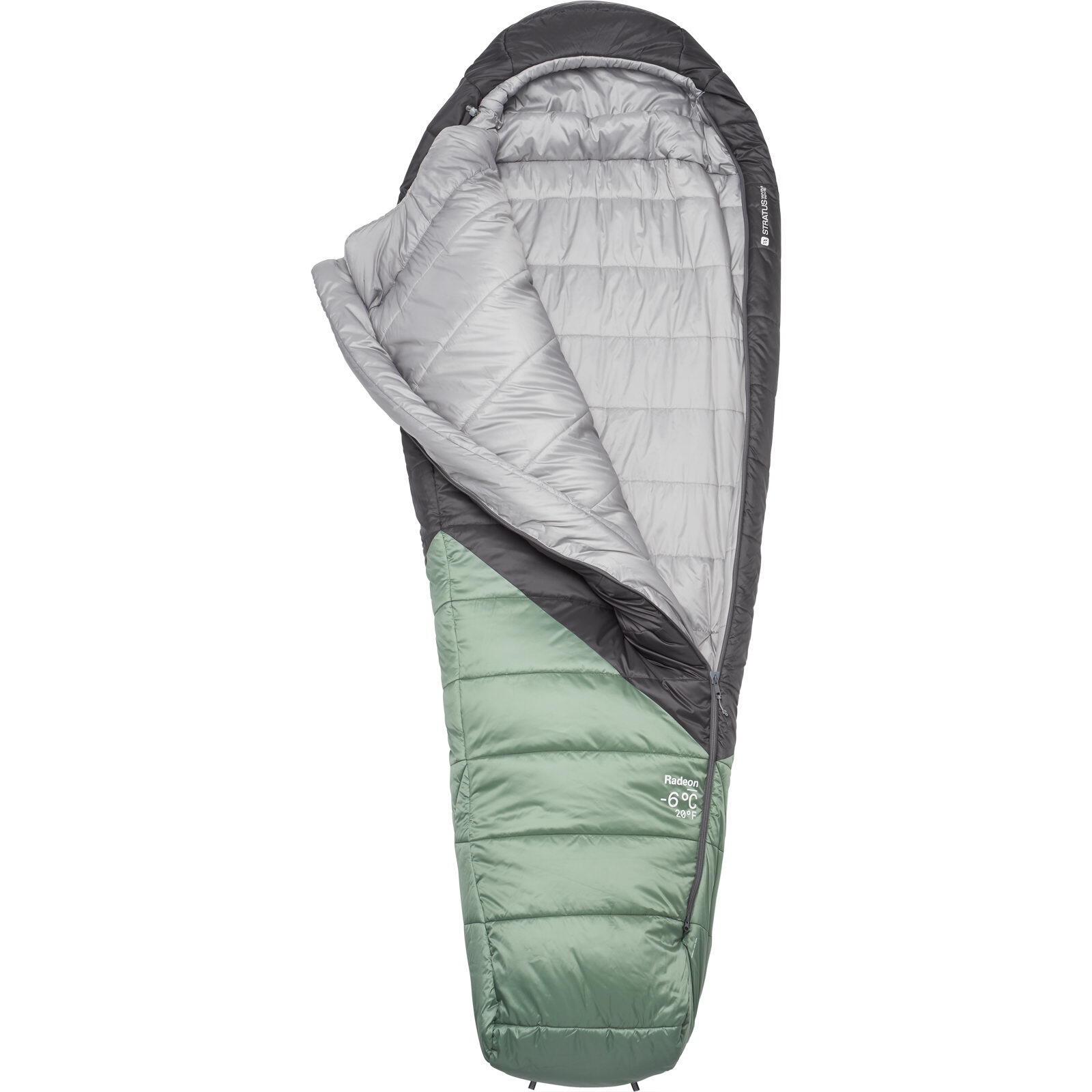 Kunstfaser-Schlafsack Damen Radeon -6C/20F dark fig green-graphene 2/4