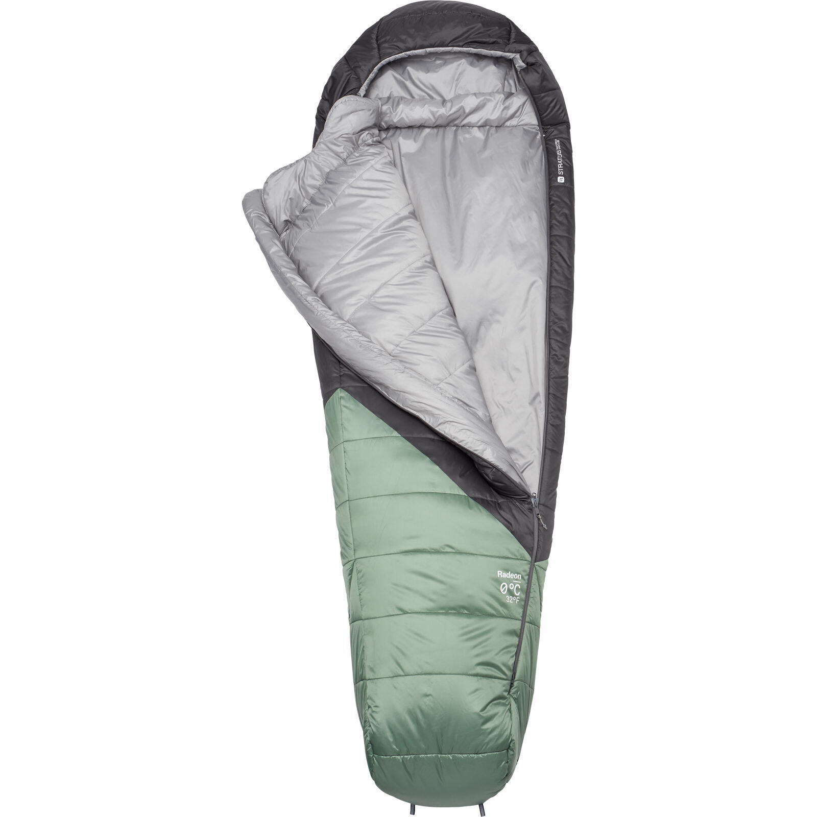 Kunstfaser-Schlafsack Damen Radeon 0C/32F dark fig green-graphene 2/4