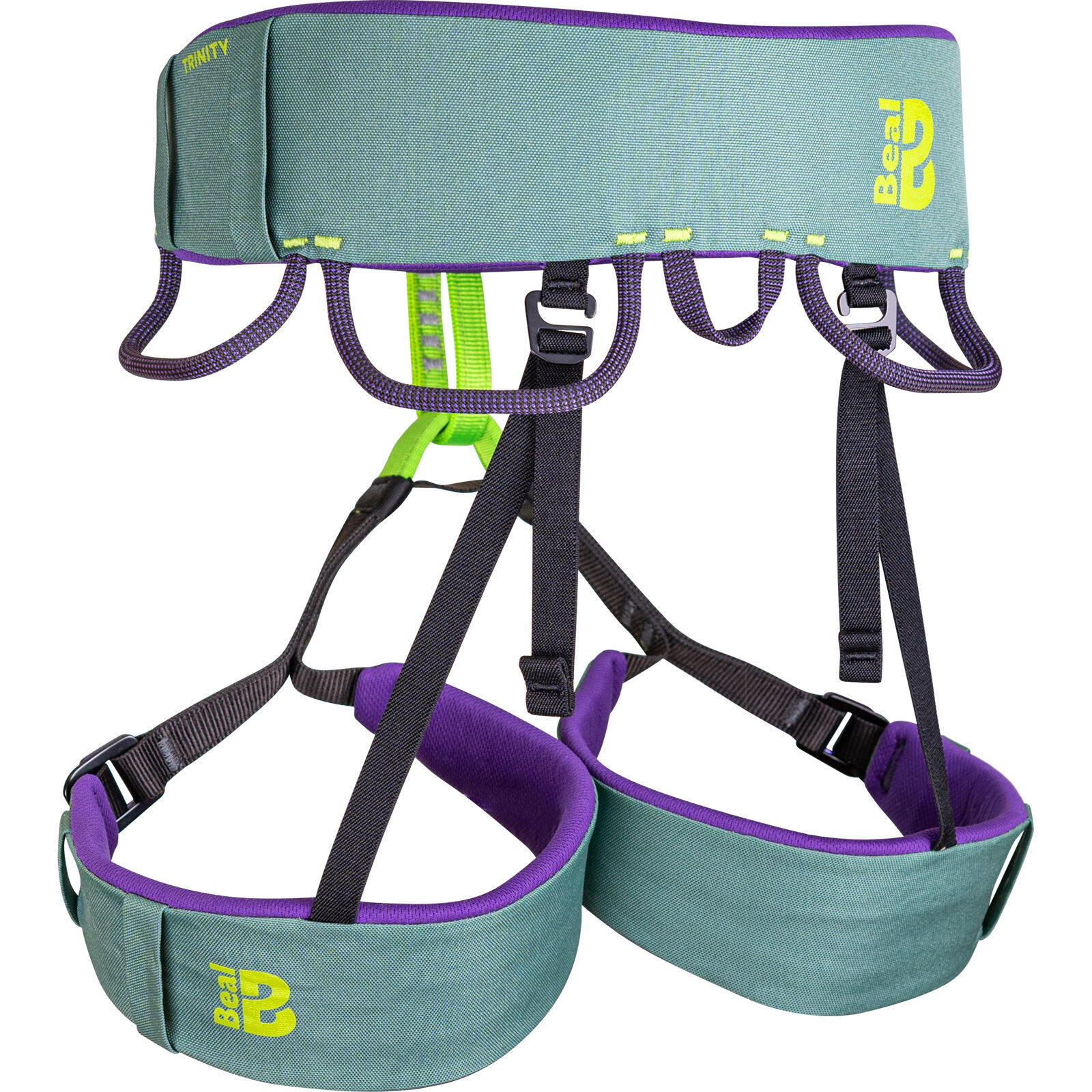 Harnais d'escalade BEAL Trinity vert 2/7