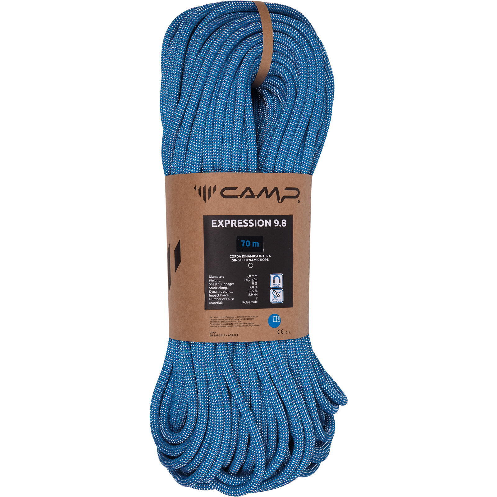 Kletterseil Expression 9.8 blue-white 3/3