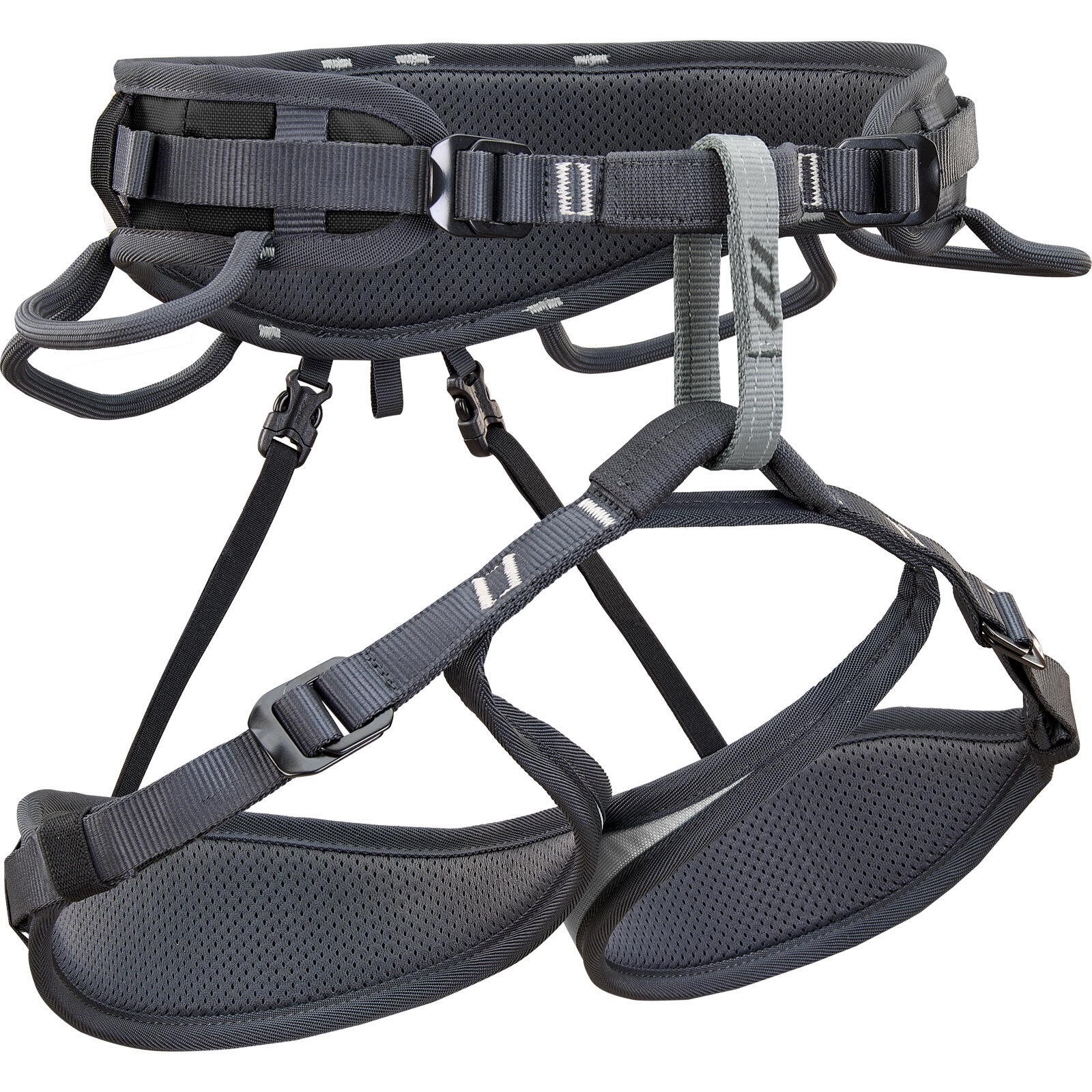 Klettergurt Ascent black-silver 3/4