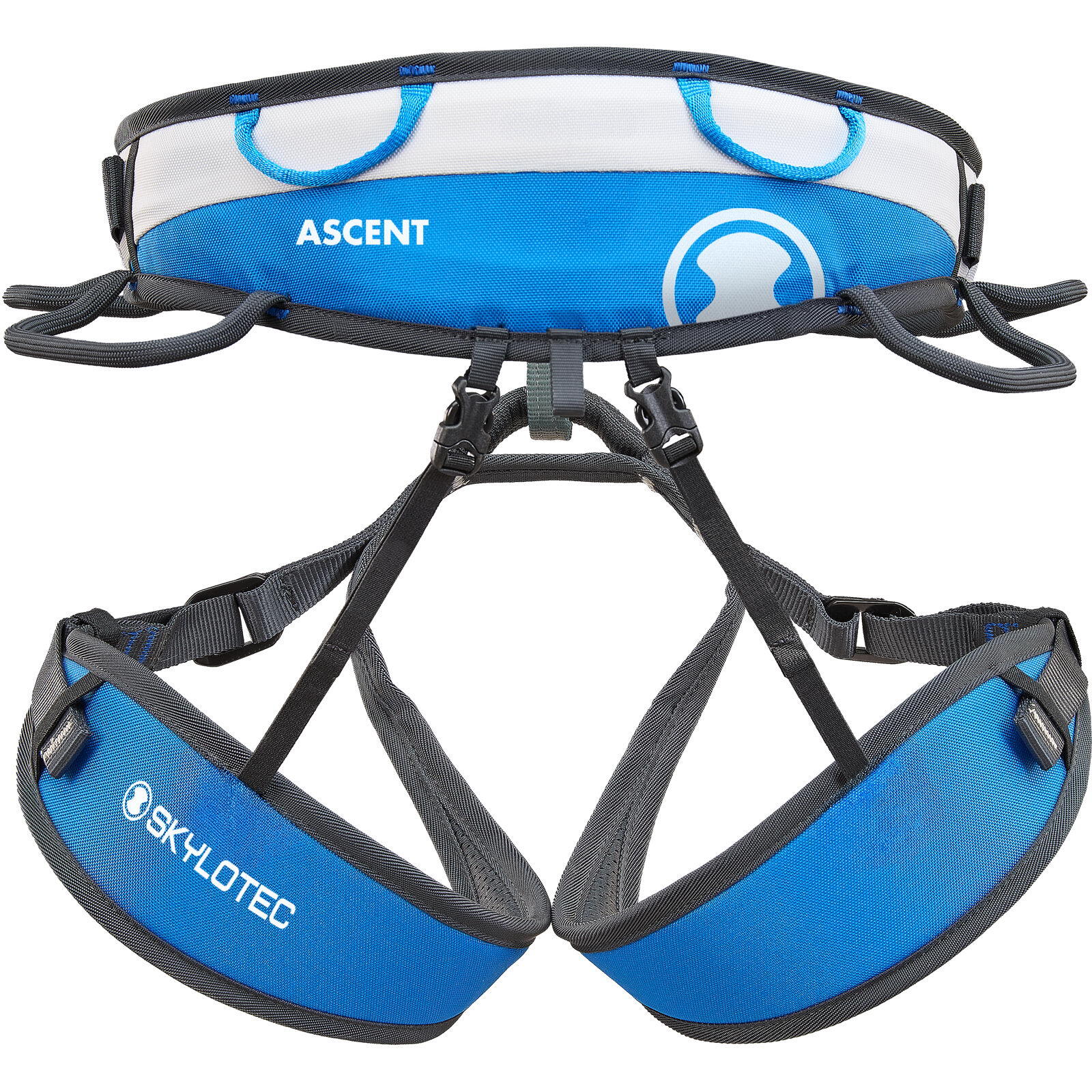 Klettergurt Ascent blue-silver 2/4