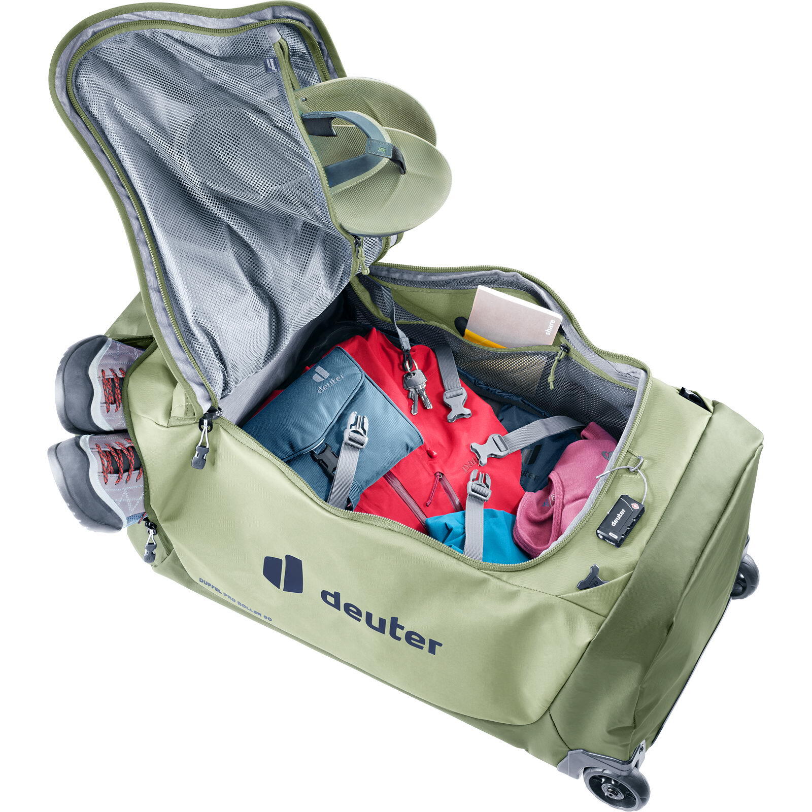 Rollen-Reisetasche Duffel Pro Roller 90 mineral-grove 6/7