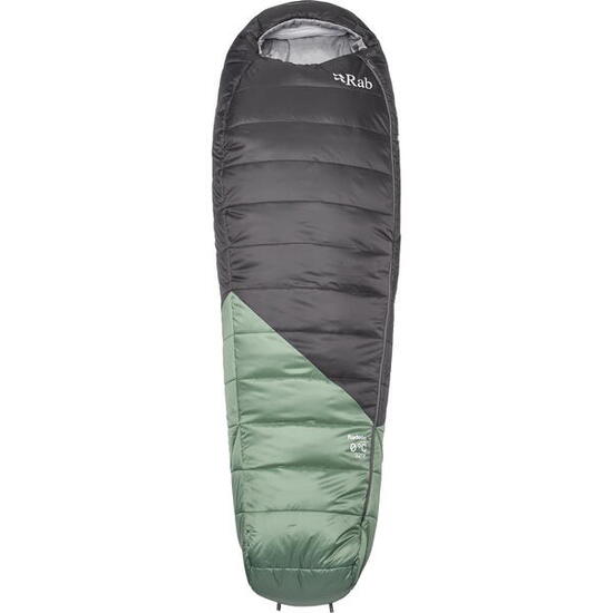 Kunstfaser-Schlafsack Damen Radeon 0C/32F dark fig green-graphene