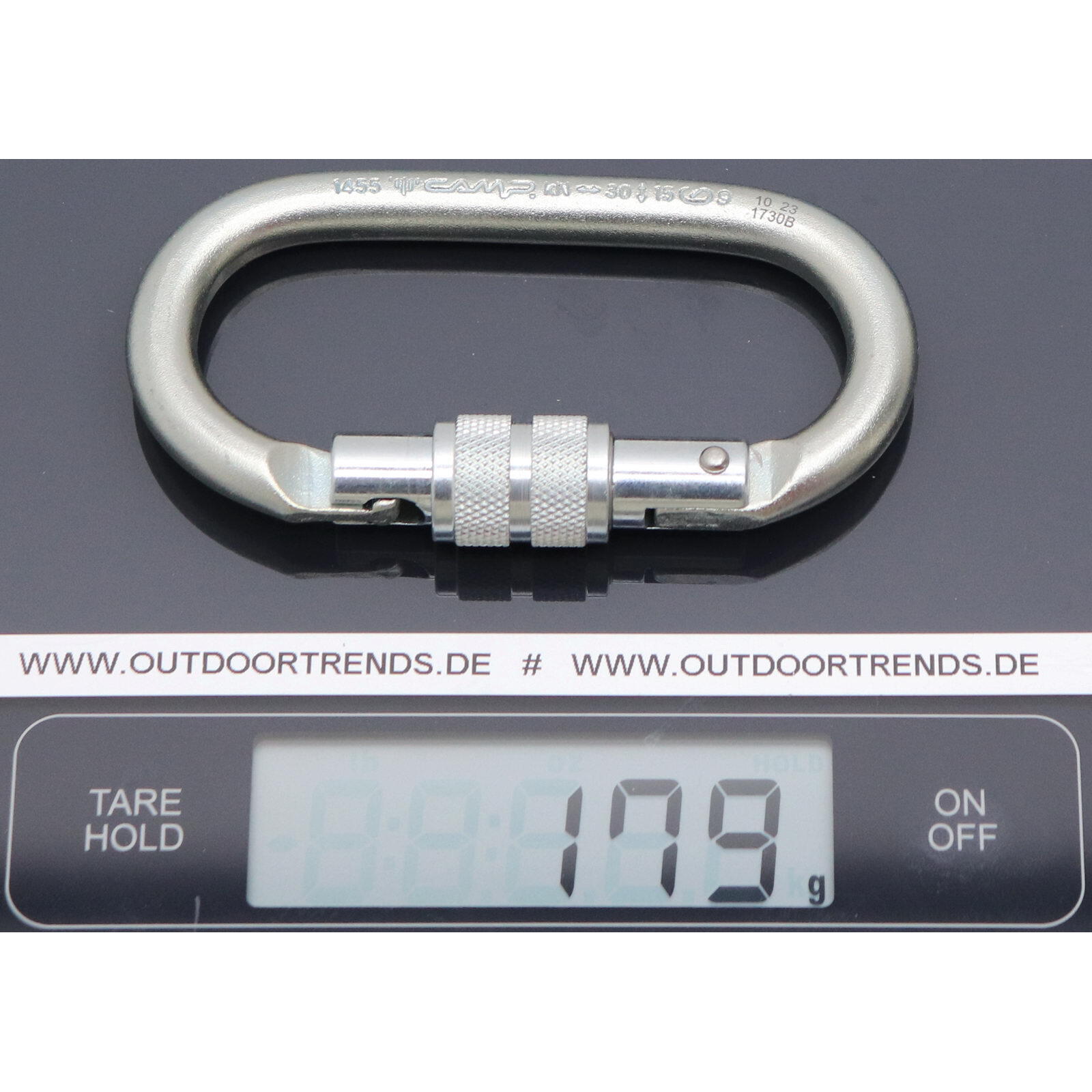 Karabinek owalny CAMP 1455 Oval Pro Lock 30 kN 3/3