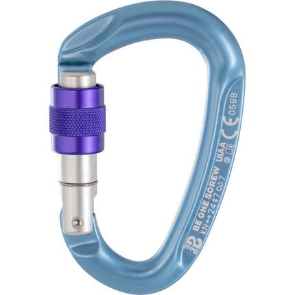 Schraubkarabiner Be One Screw matt blue