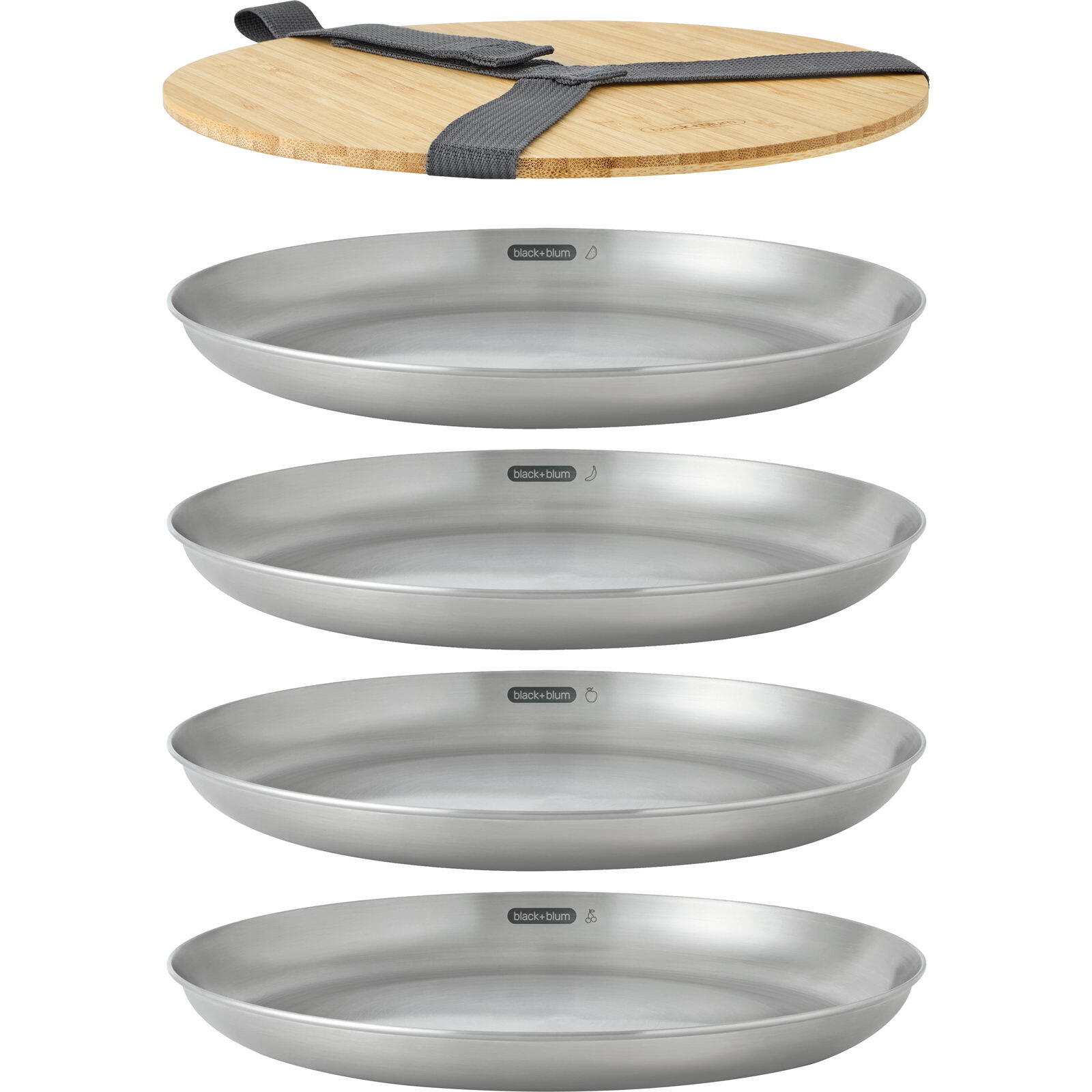 Teller-Set Stainless Steel Plate Set 2/7