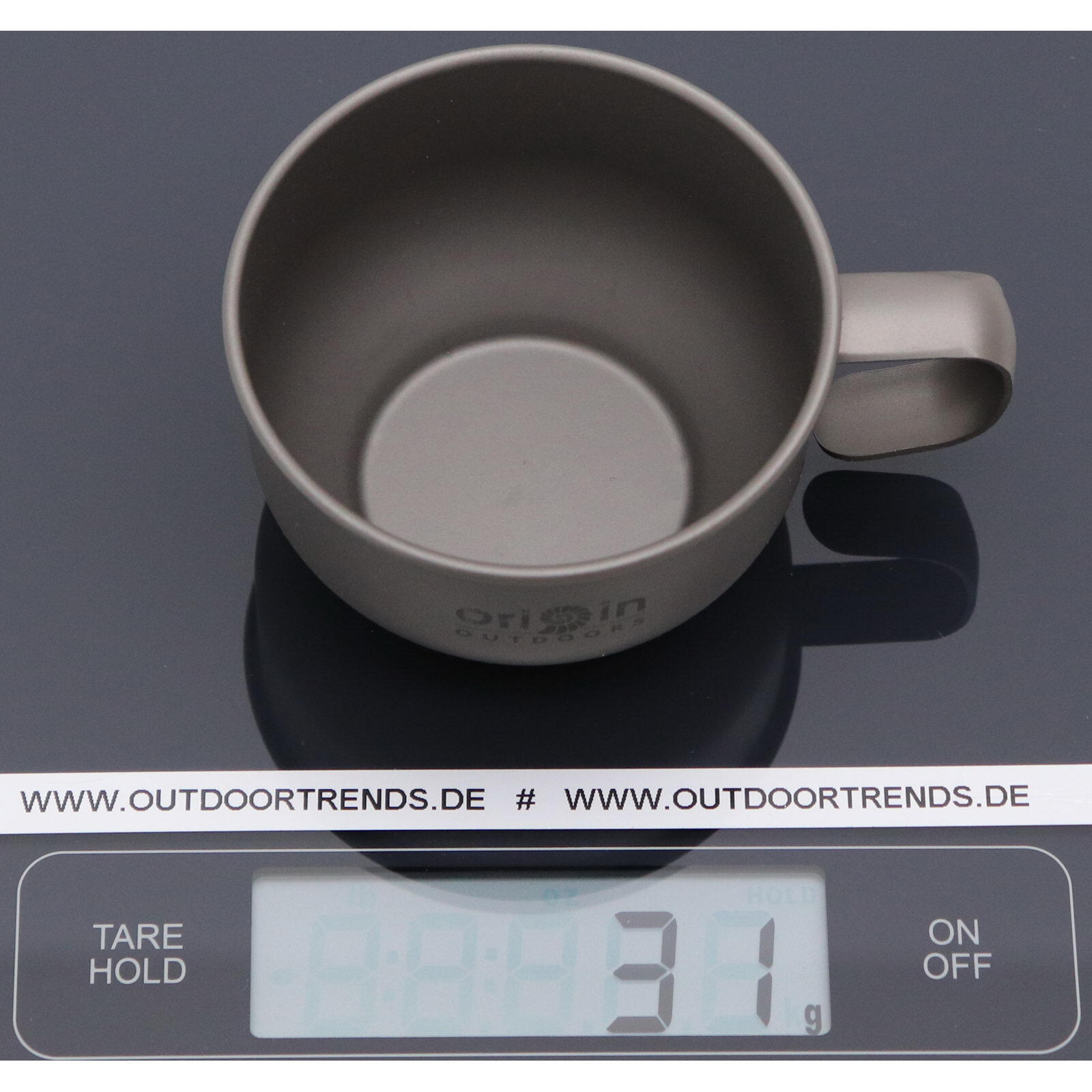 Origin Outdoors Titan Becher mit Ohr 180ml - Titan Bushcraft 4/5