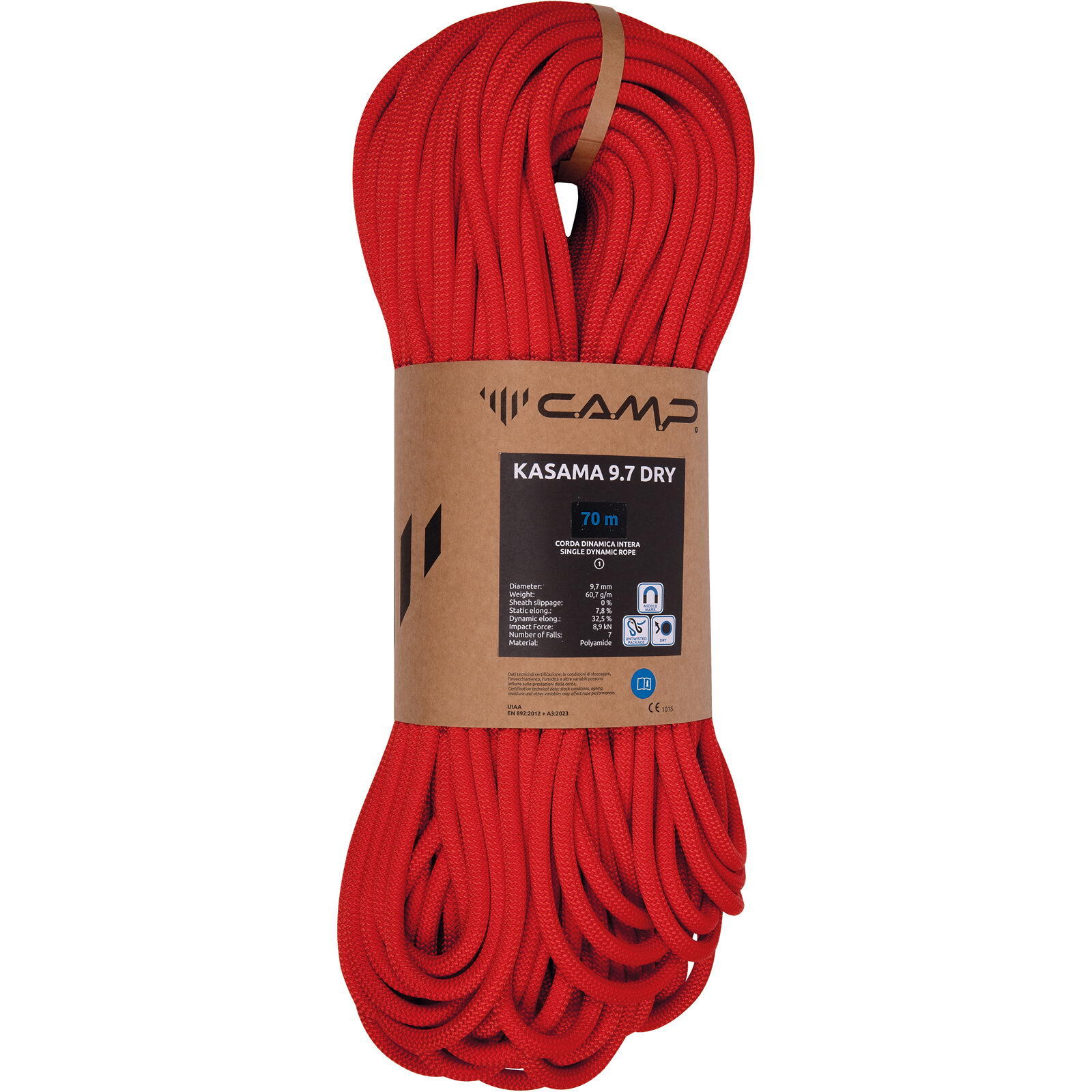 Kletterseil Kasama 9.7 Dry red 3/3