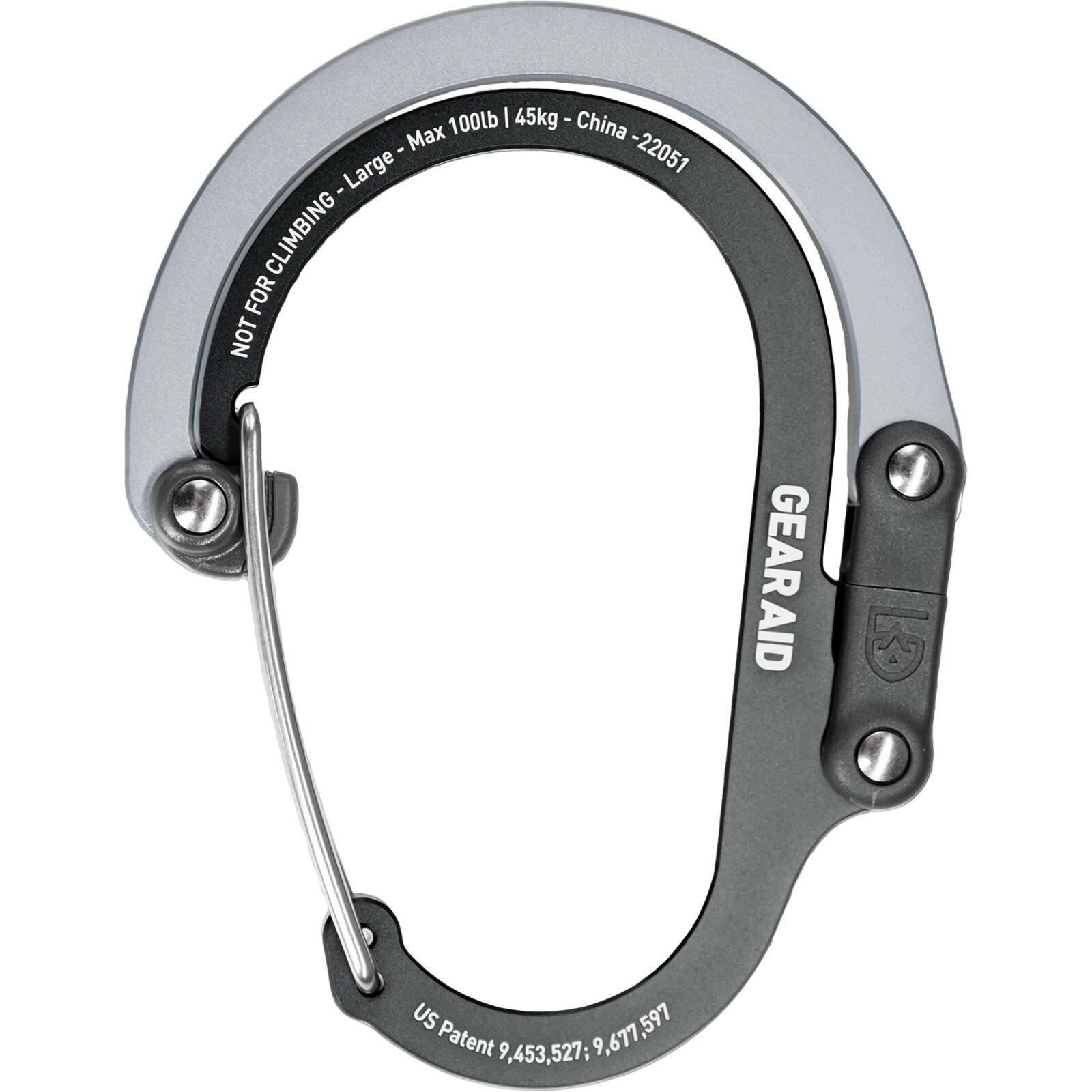 Materialkarabiner Heroclip L grau 2/7