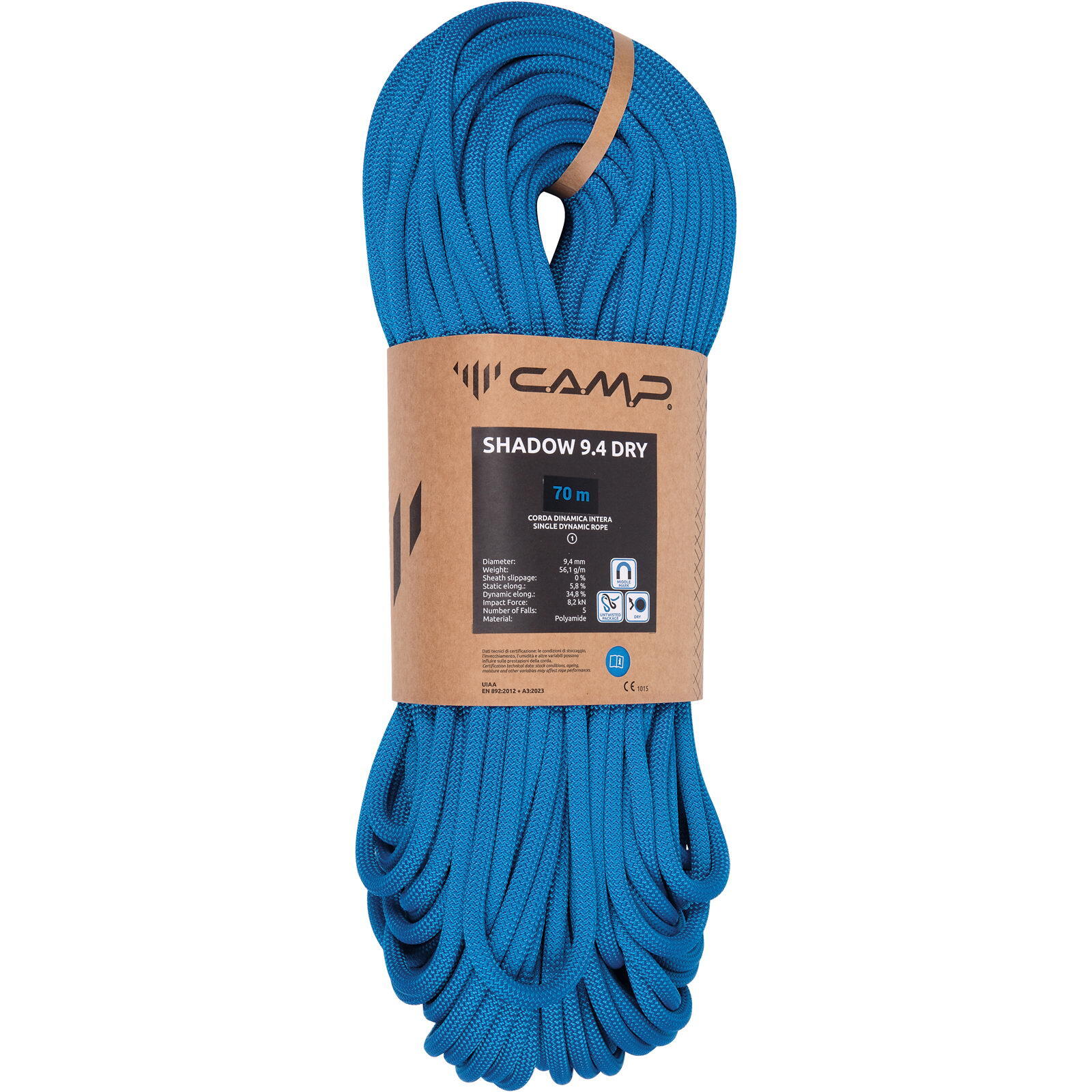 Kletterseil Shadow 9.4 Dry blue 3/3