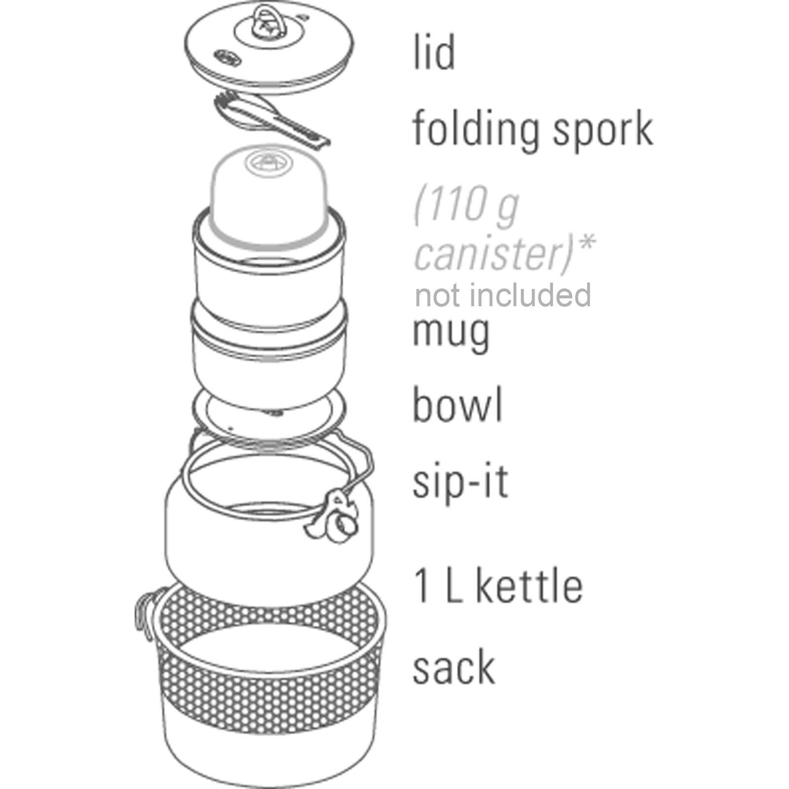 Kochset Halulite Ketalist 7/7