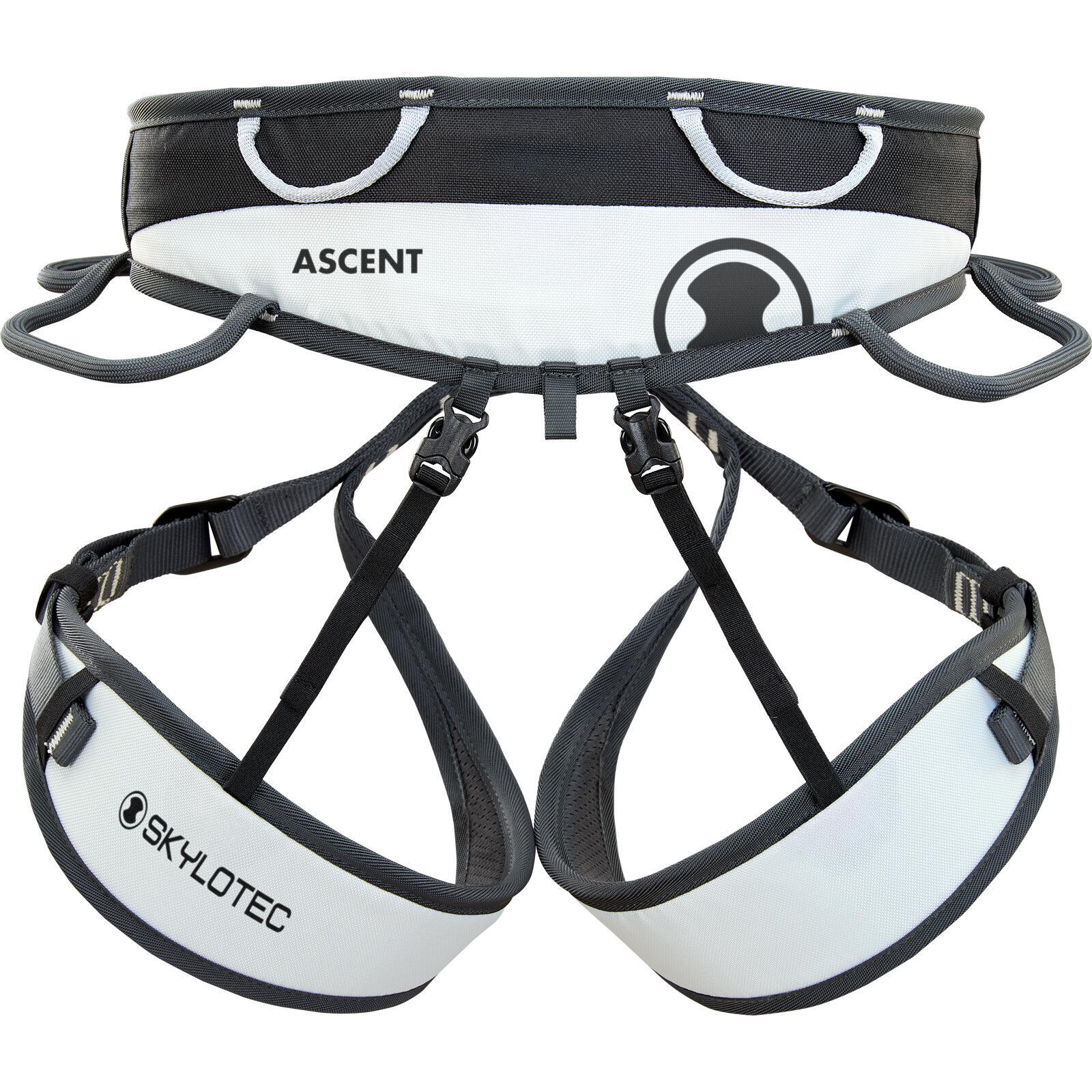 Klettergurt Ascent black-silver 2/4