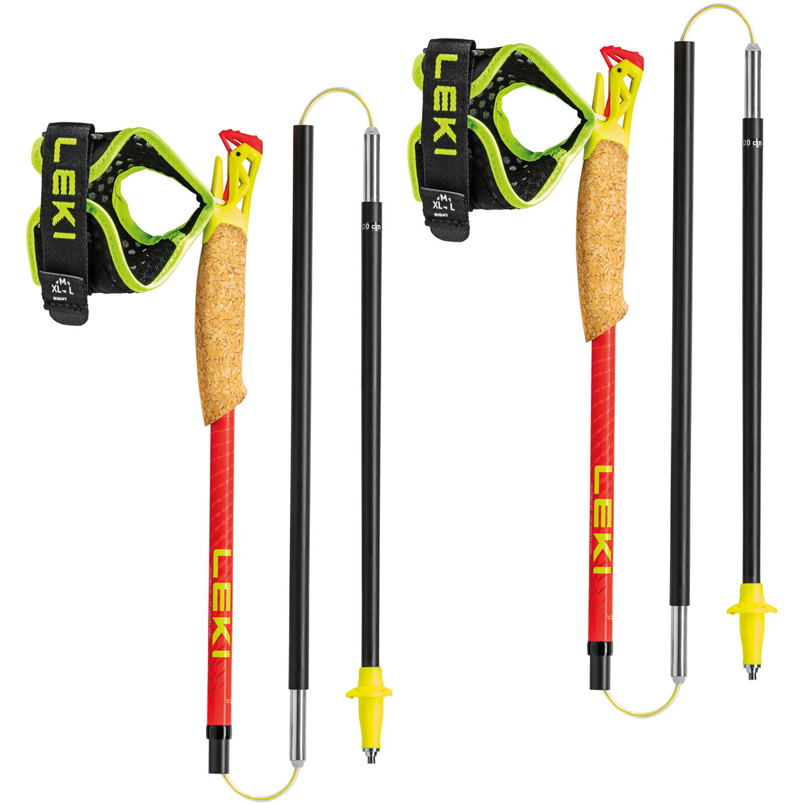 Trail Running Stöcke Ultratrail FX.One Superlite bright red-neonyellow-naturlcar 2/7