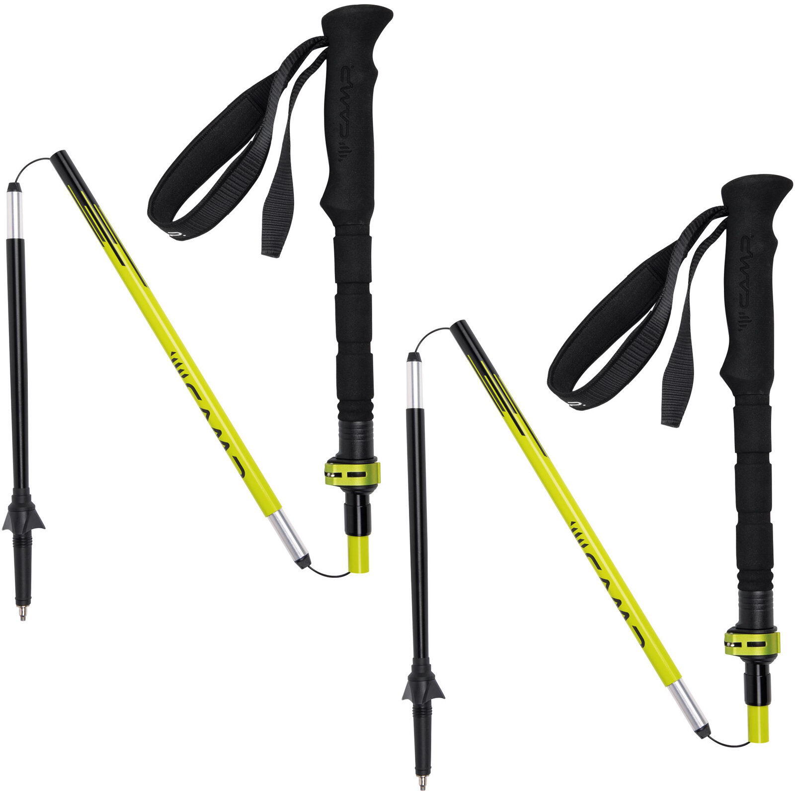 Bastones de trekking Camp Megasonic Plus aluminio 5 segmentos 115–135 cm 2/7