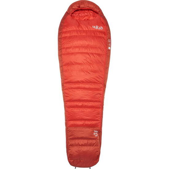 Daunenschlafsack Alpine -6C/20F dark horizon-tuscan red
