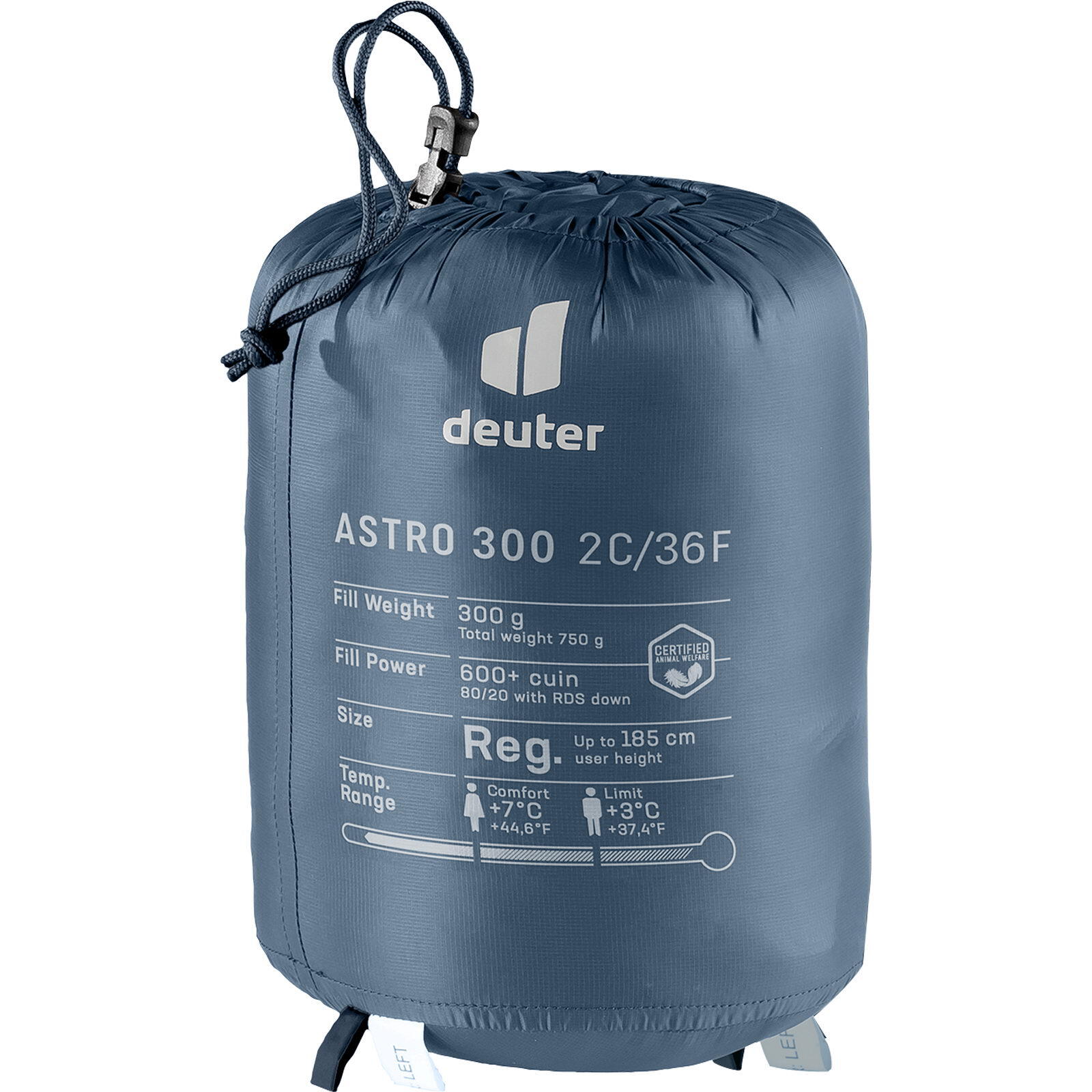 Śpiwór puchowy Deuter Astro 300 (185 cm) 5/6