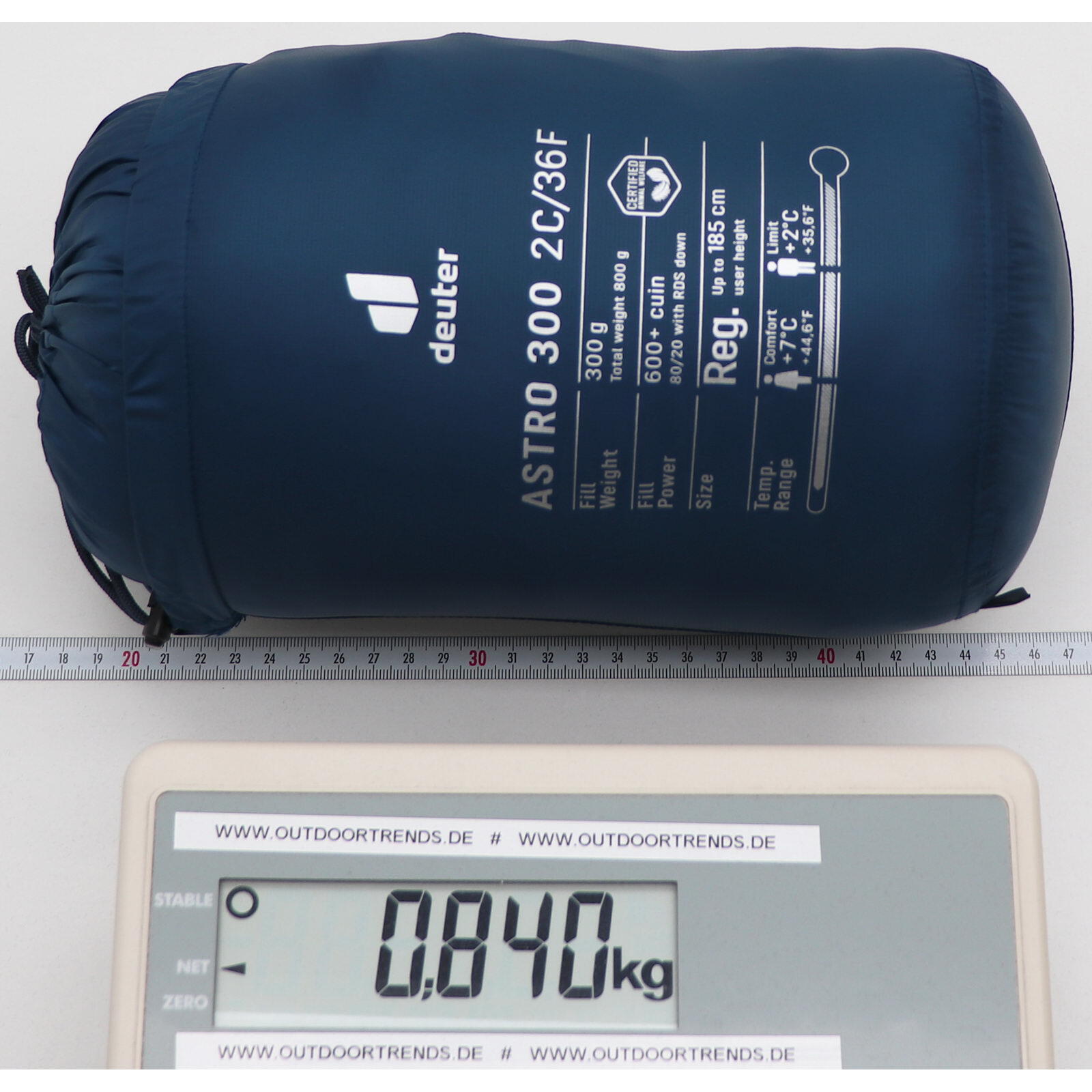Śpiwór puchowy Deuter Astro 300 (185 cm) 6/6