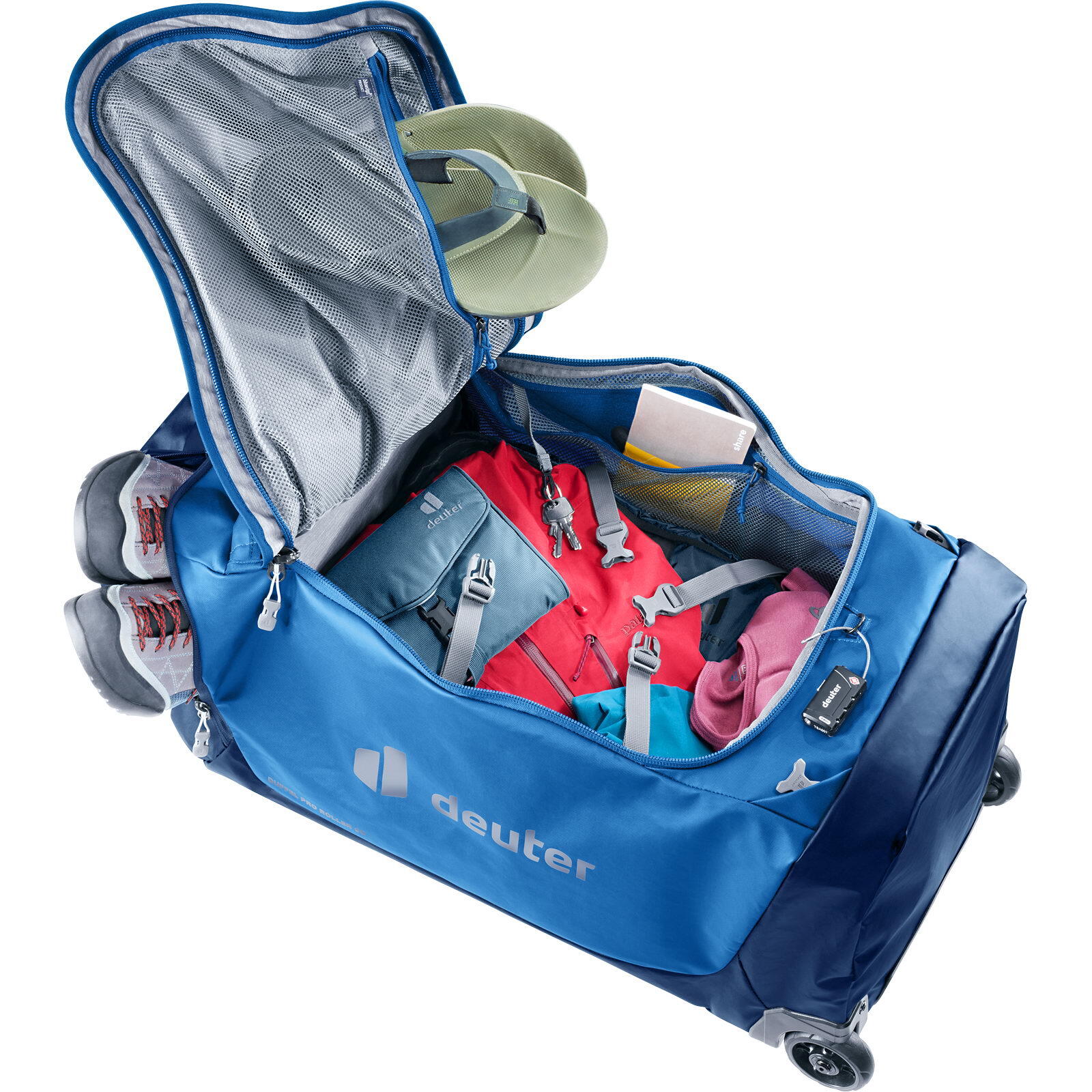 Rollen-Reisetasche Duffel Pro Roller 90 neptune-nightblue 6/7