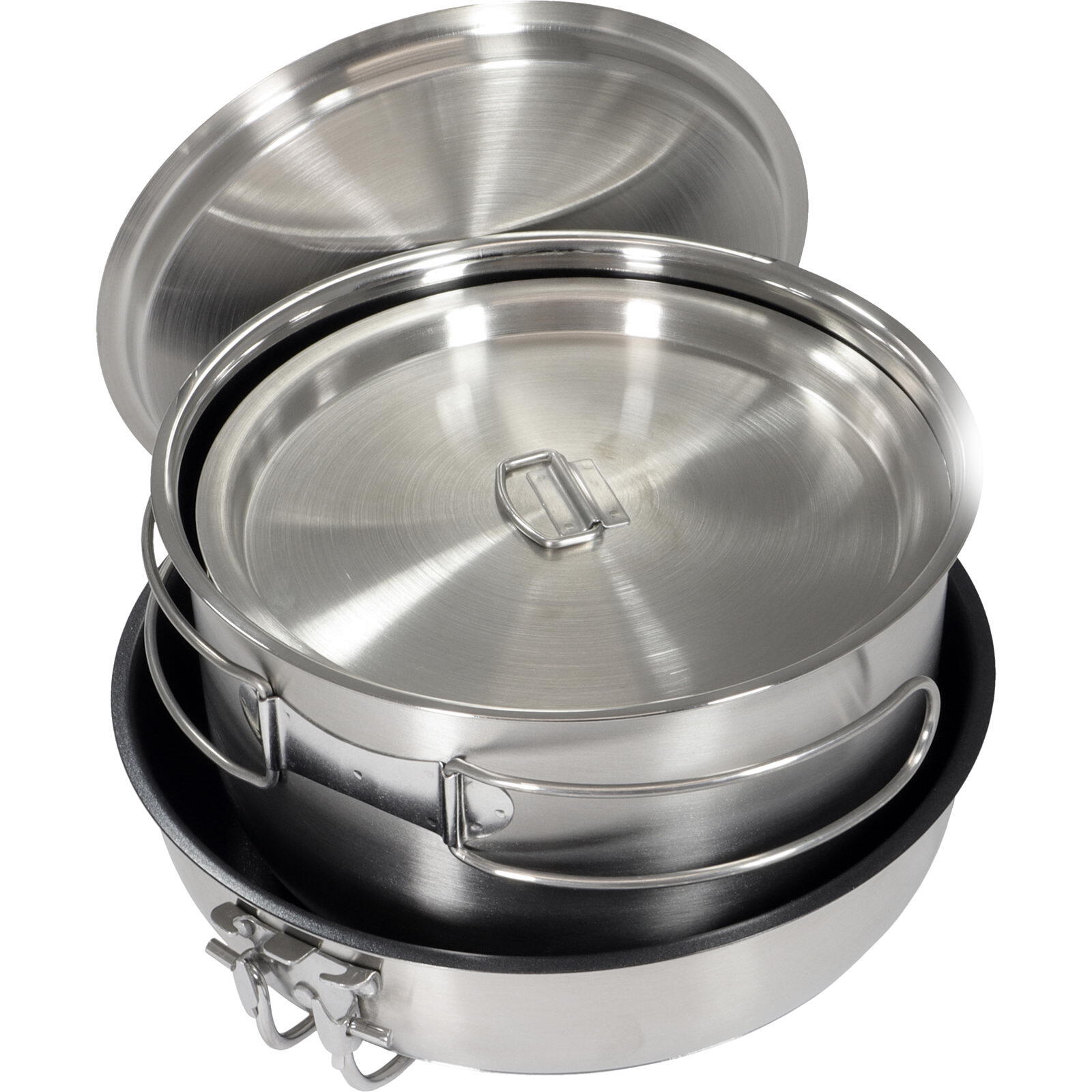 Topf- & Pfannenset Edelstahlkochset Non-Stick 3/7