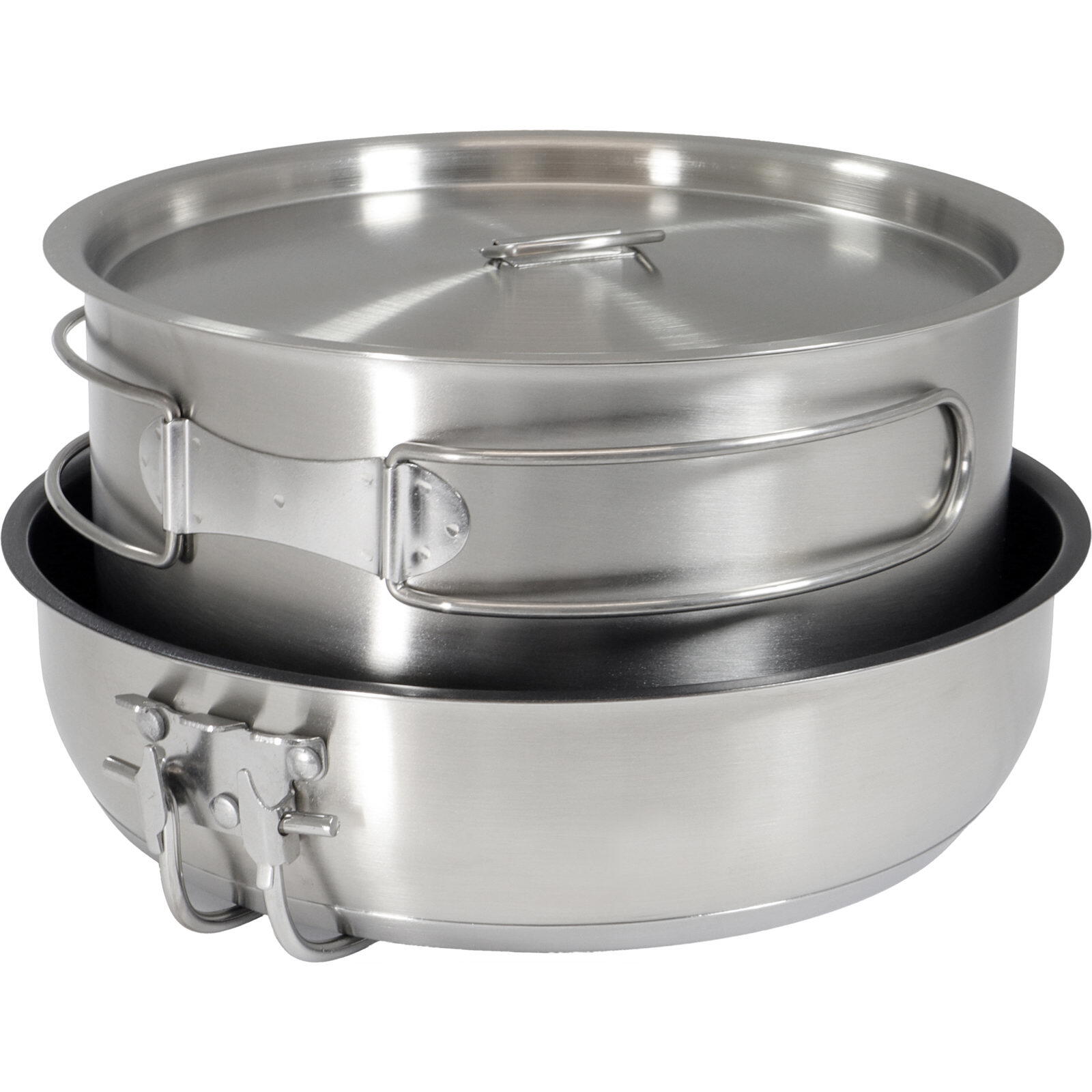 Topf- & Pfannenset Edelstahlkochset Non-Stick 4/7