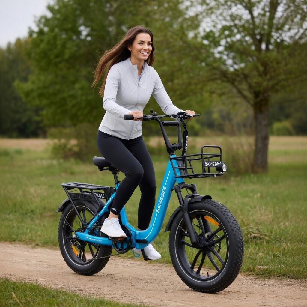 Bicicletta elettrica pieghevole fatbike C05PRO 470Wh-36V-13Ah - ruote 20x4" 3/7