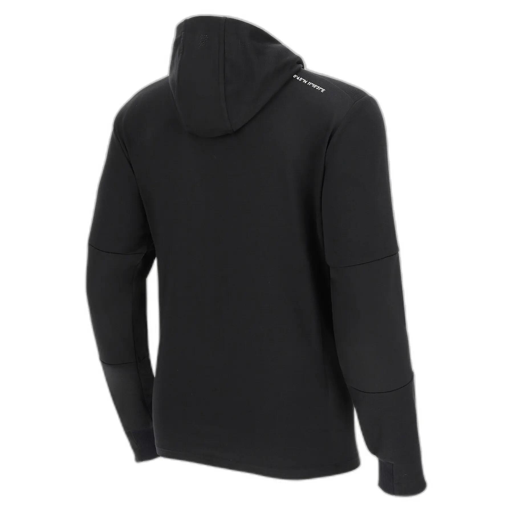 Sweatshirt à capuche zippé Macron Athleisure SCC Virtus Zanzibar Tech 2/2