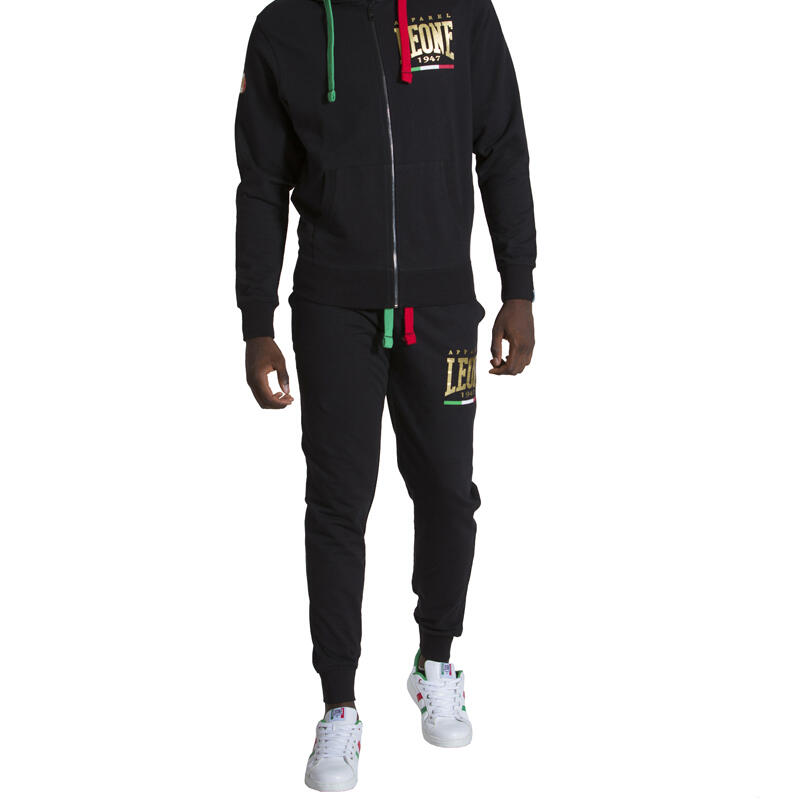 Felpa da uomo con cappuccio e zip Gold 3/4