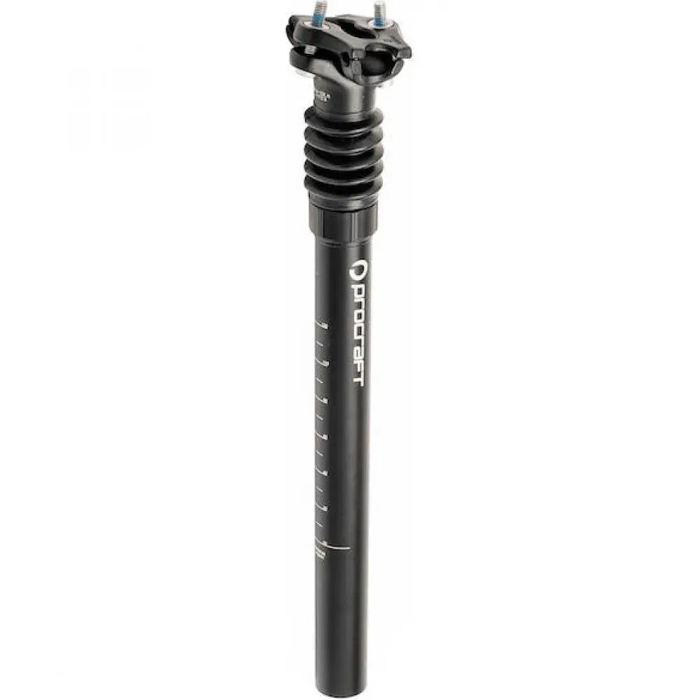 Procraft geveerde zadelpen Shock II 27,2 x 350 mm Zwart - meer comfort voor ... 1/2