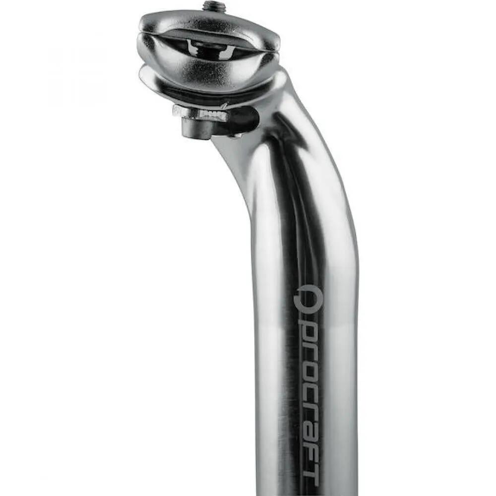 Procraft Classic 2-Bolt Sattelstütze Ø 31,8 x 350 mm Silber - Robuste 7075 Al... 2/3