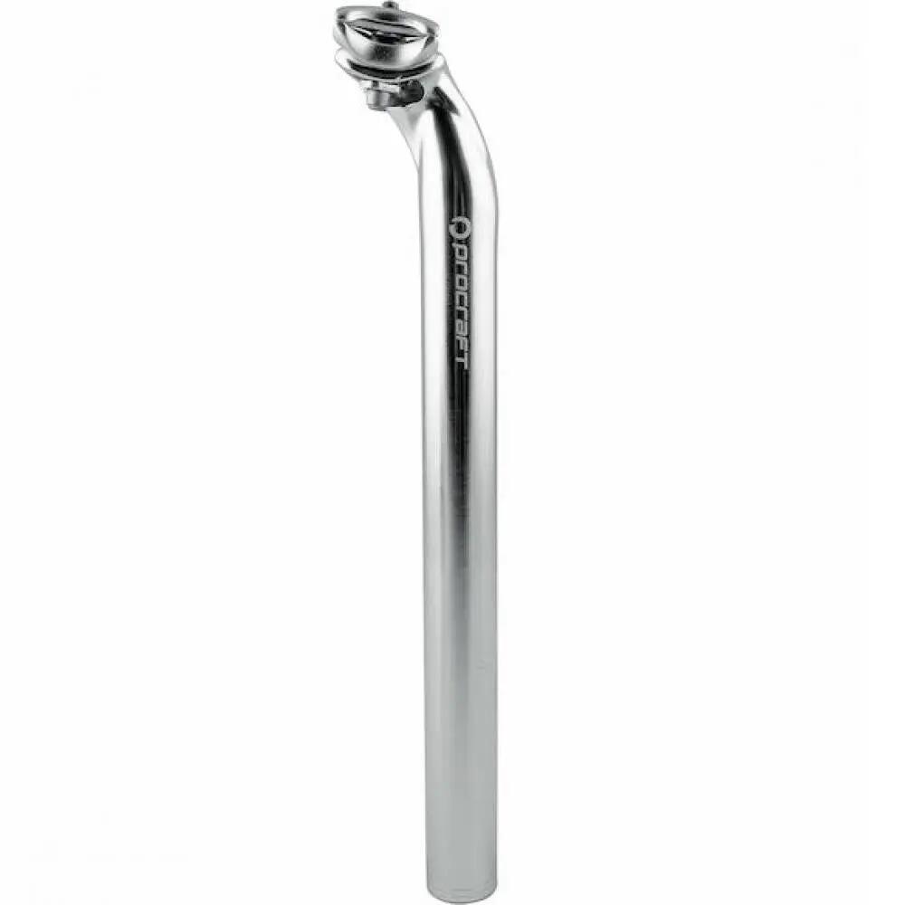 Procraft Classic 2-Bolt Sattelstütze Ø 31,8 x 350 mm Silber - Robuste 7075 Al... 1/3